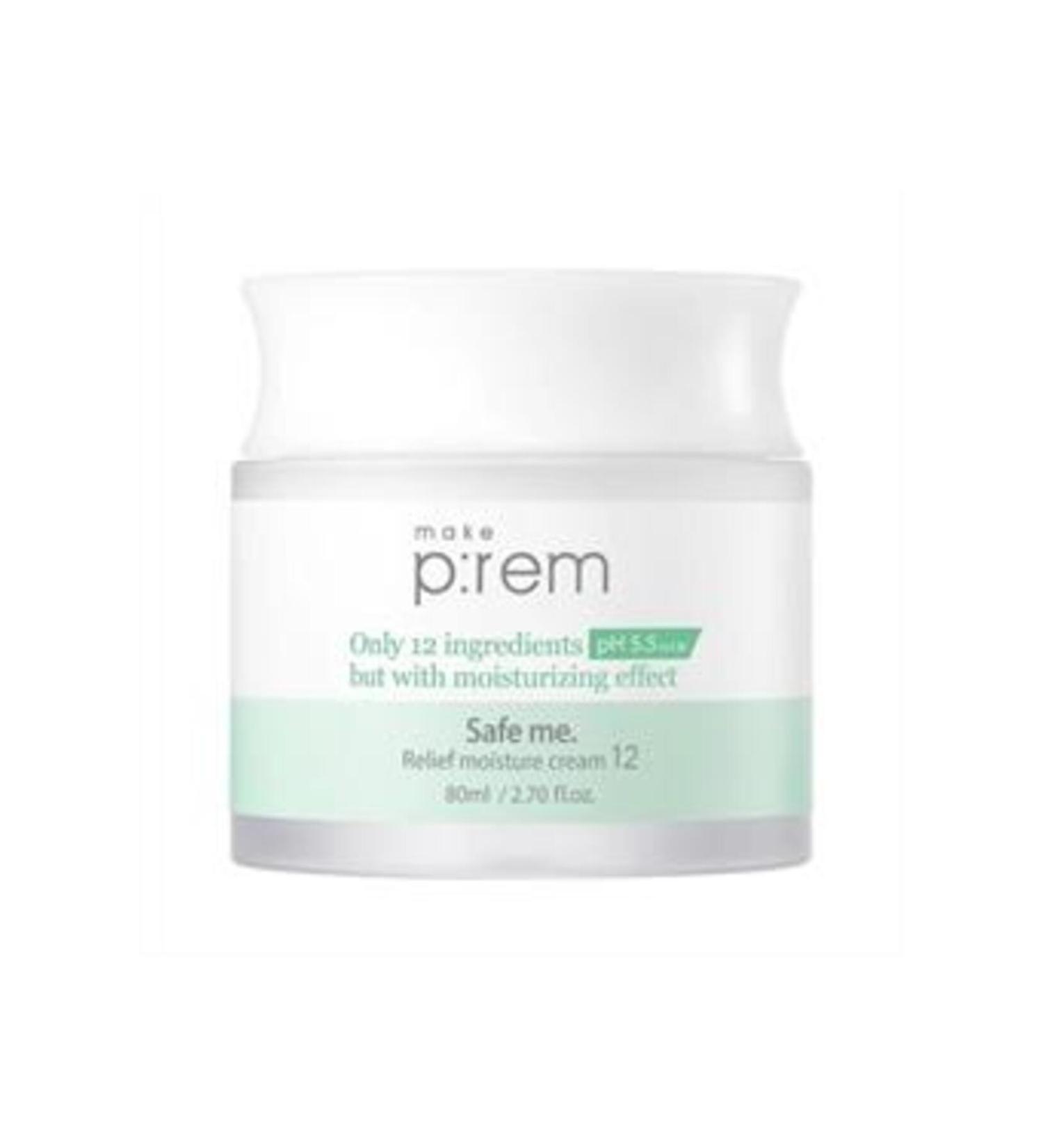 ( CLAY MASK GIFT ) Make P rem Prem Safe Merelief Moisturizing Cream 12 80ml ( 1 PIECE )