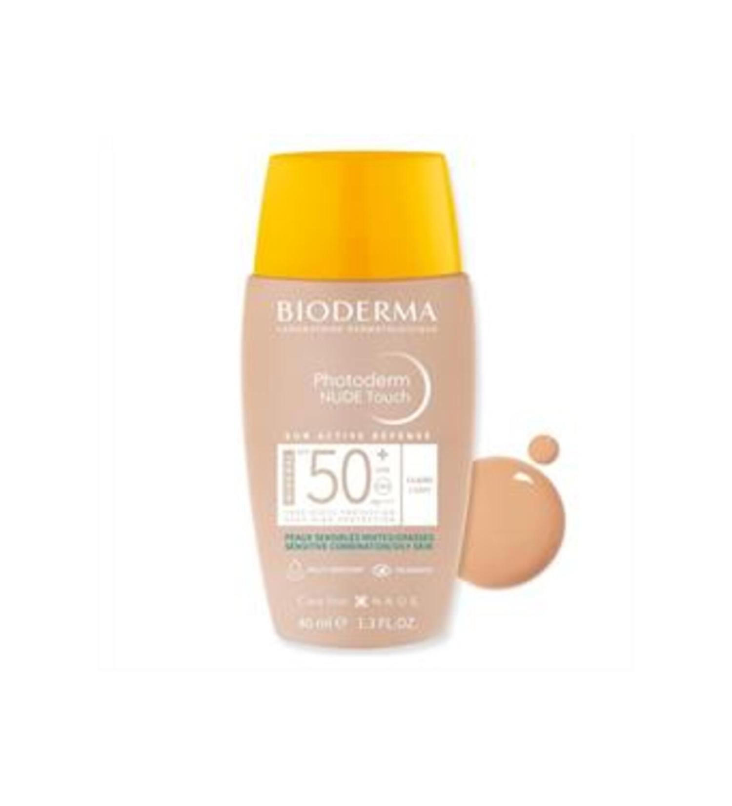 Baby ( CLAY MASK GIFT ) Bioderma Photoderm Nude Touch SPF50+ Light 40ml ( 1 PIECE )