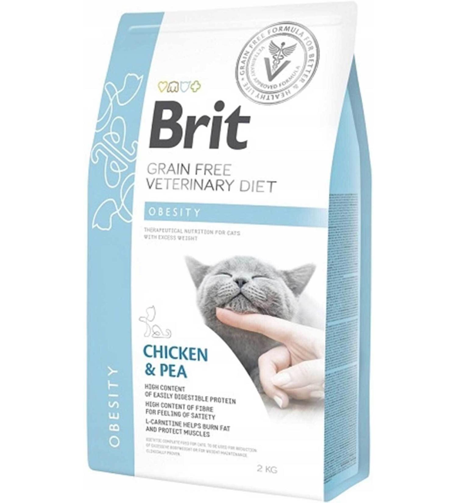 Veterinary Diet Grain Free Cat Food For Obesity 2 Kg