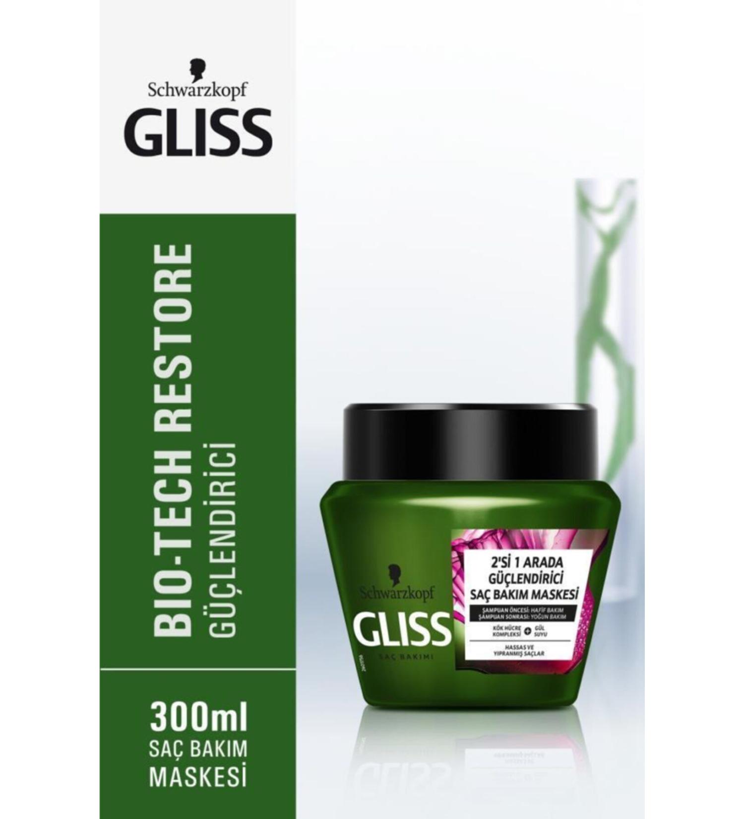 Gliss Schwarzkopf Gliss Bio-Tech Hair Care Mask 300 Ml - Buy Online on GoSupps.com