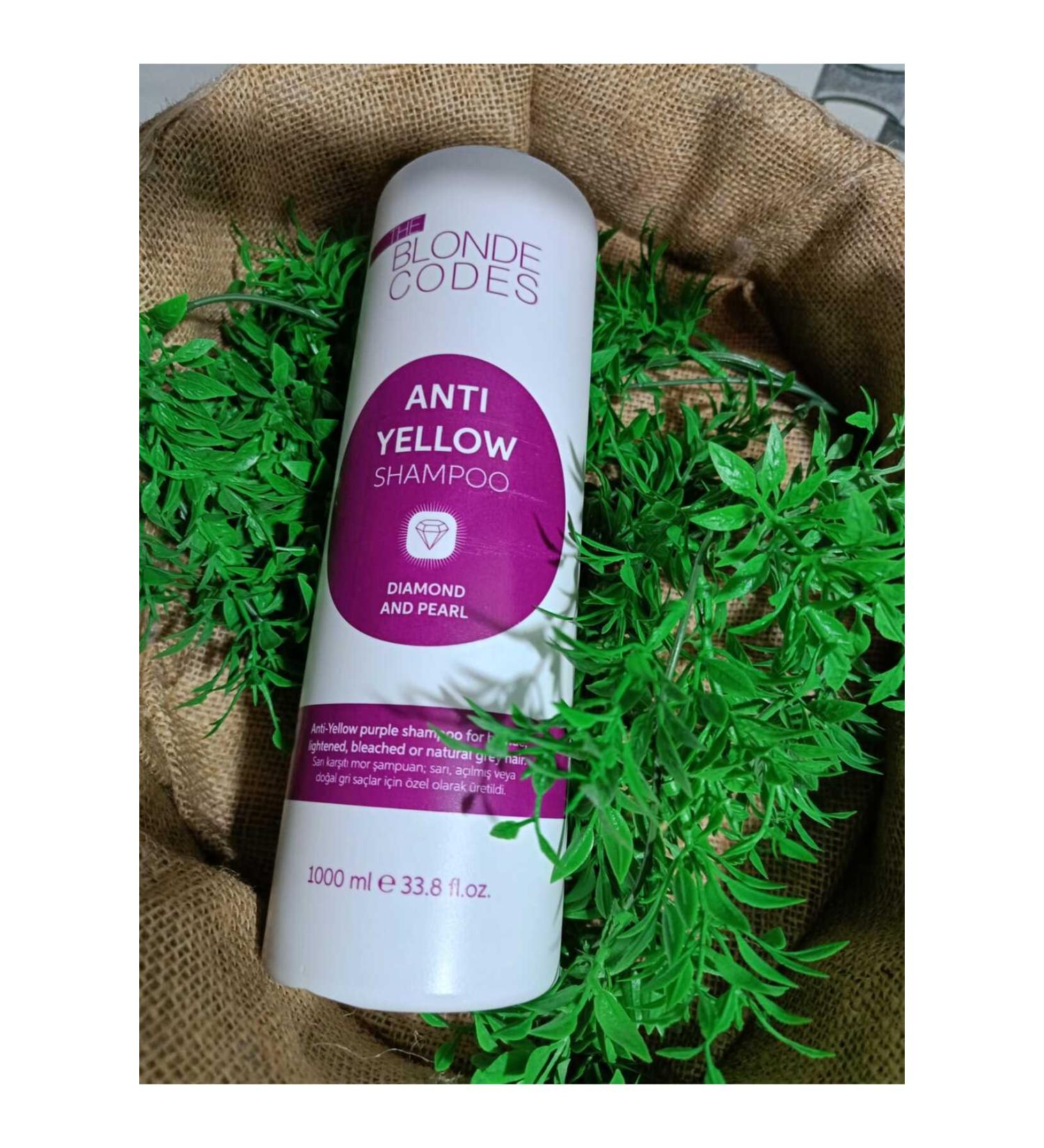 The Blonde Codes DIAMOND AND PEARL Purple Shampoo for Gray Hair 1000ml.