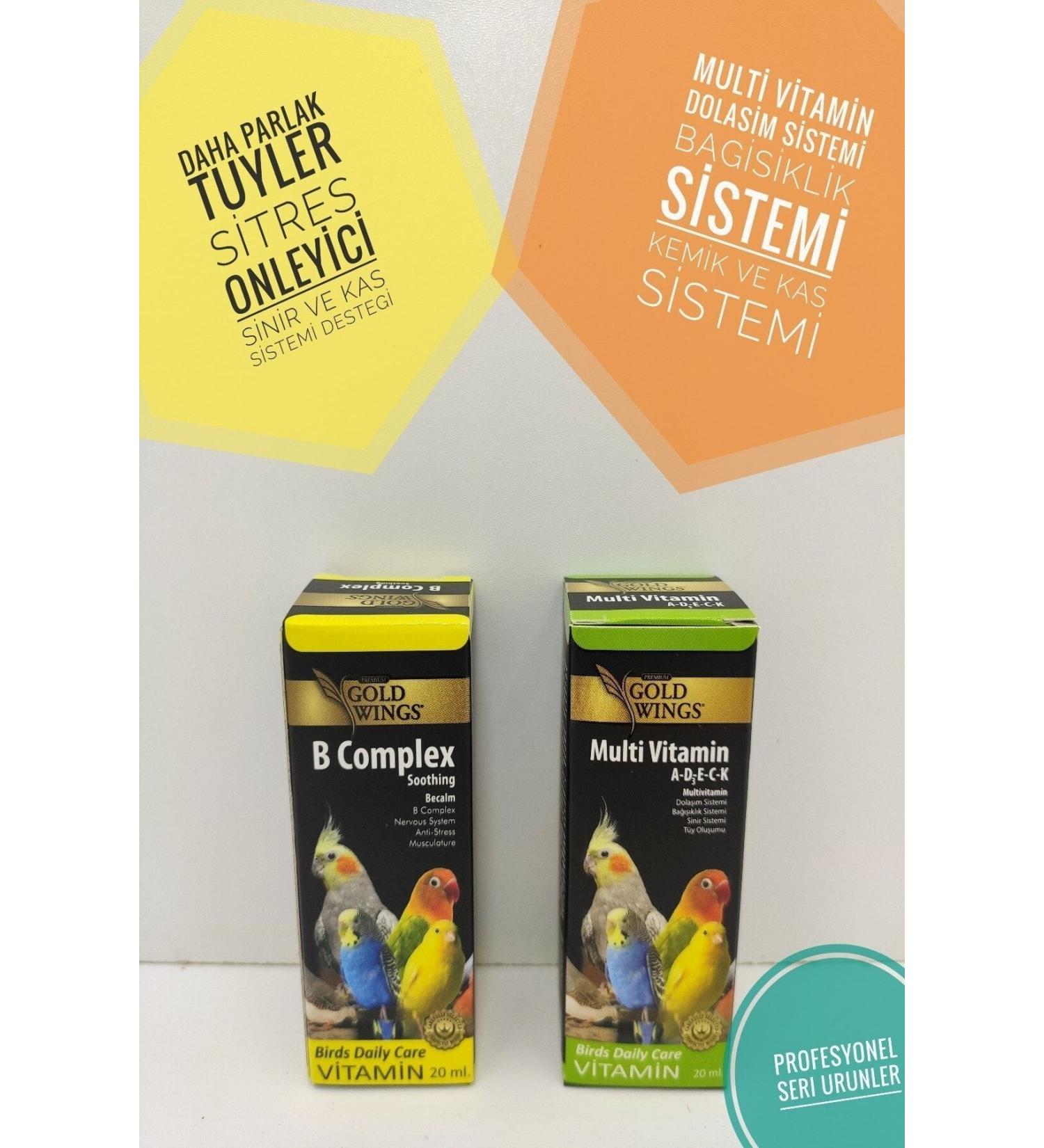 ozzipetshop Birds Anti-Feather Loss Vitamin Set Professional Series