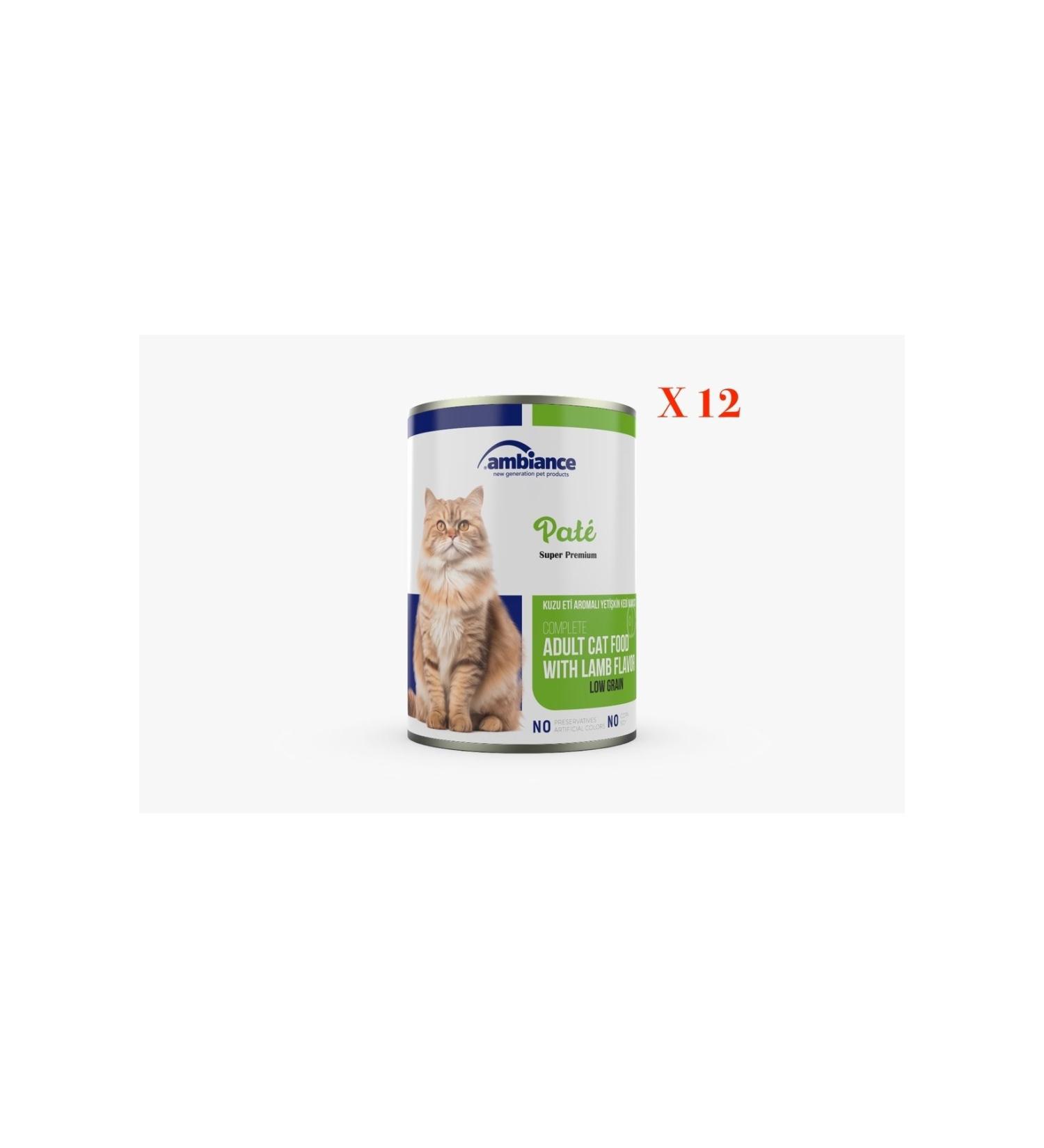 Ambiance Adult Cat Canned Lamb Meat Paste 12-pack 415 gr