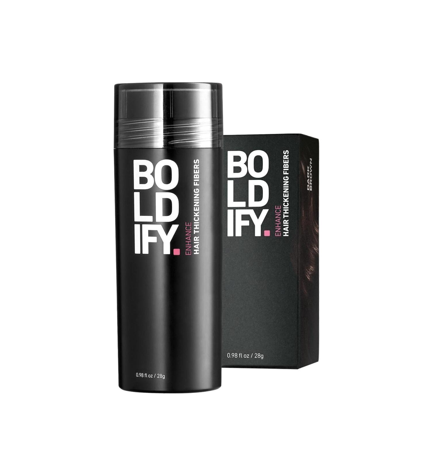 Boldify Hair Building Fibers Topical Powder Dark Brown 28gr- Hair Building Fibers - Buy Online on GoSupps.com