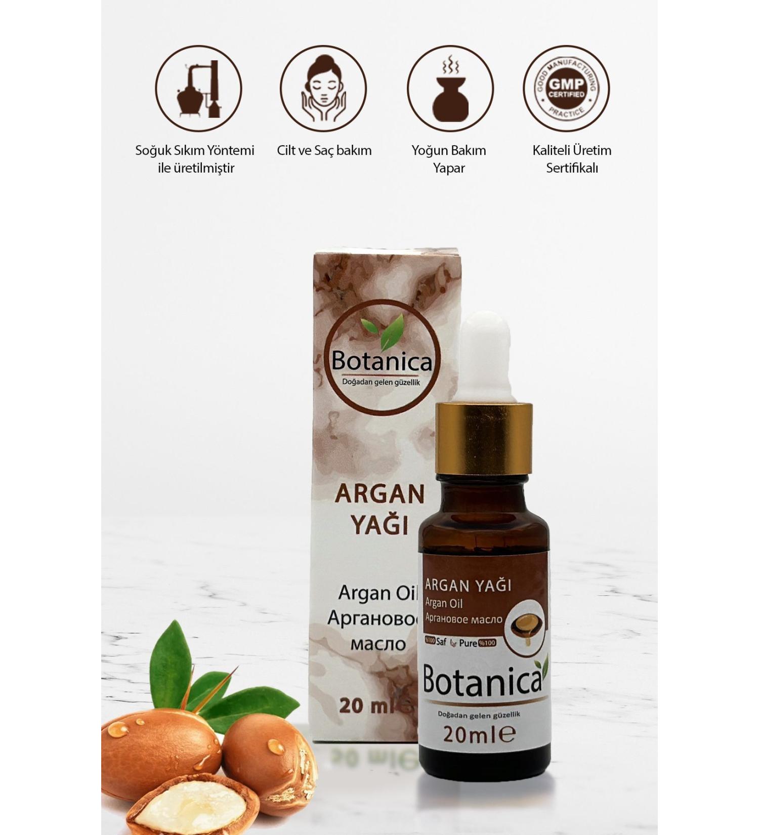 botanica Argan Oil - Argan Oil - (Hair - Beard Care) Body Care Oil 20 ml