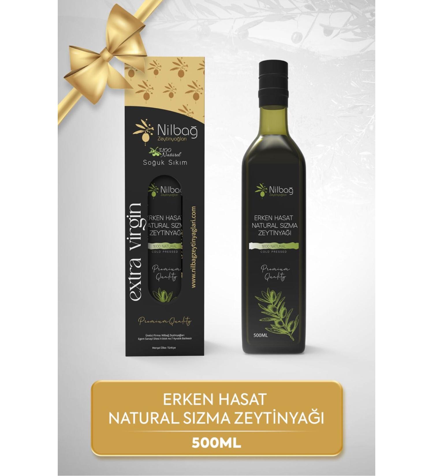 N LBA OLIVE OILS Ayval k Early Harvest Natural Extra Virgin Olive Oil Marasca 500 ml.