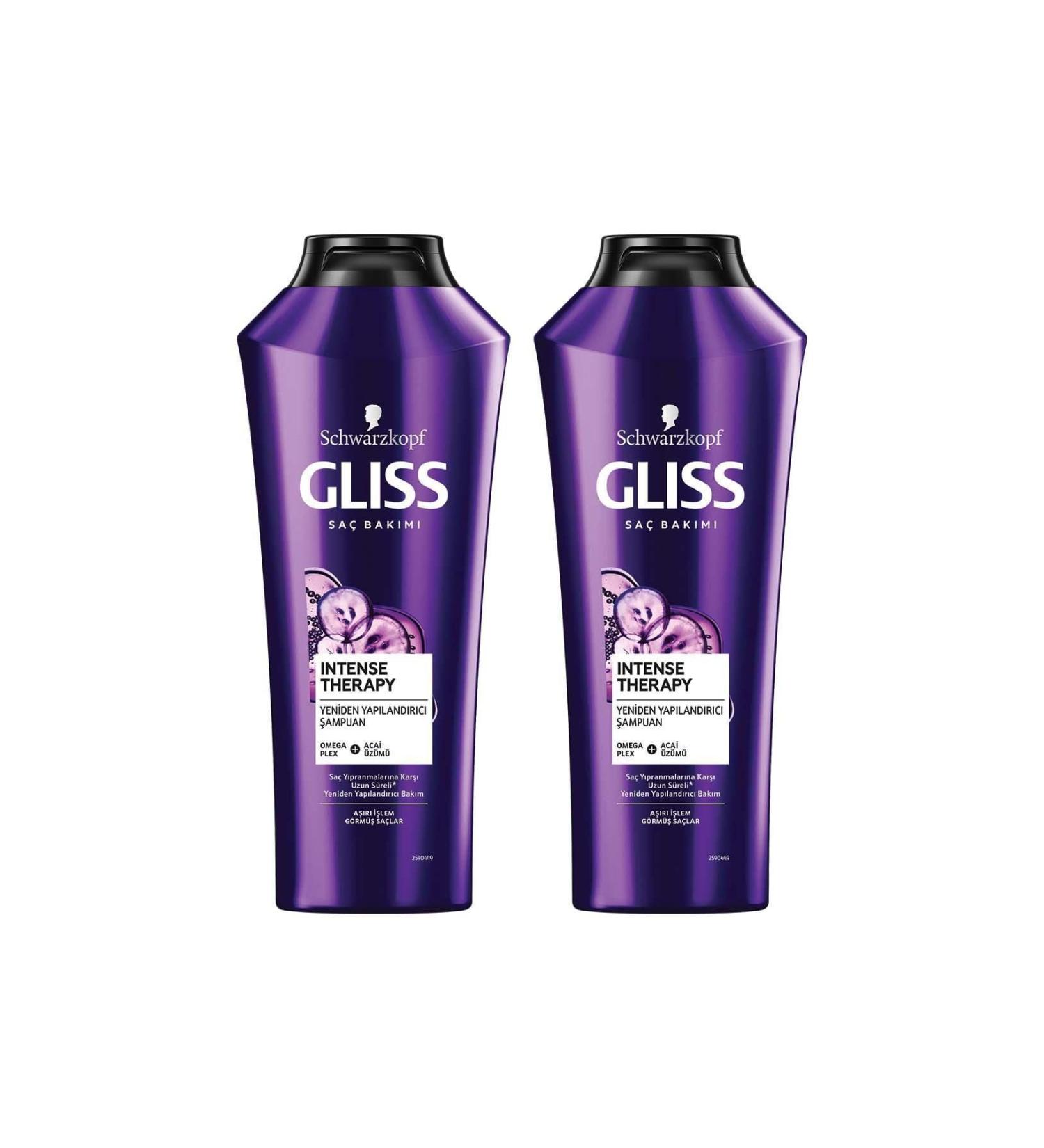 Gliss Intense Therapy Restructuring Shampoo 360 ml 2-pack - Buy Online on GoSupps.com