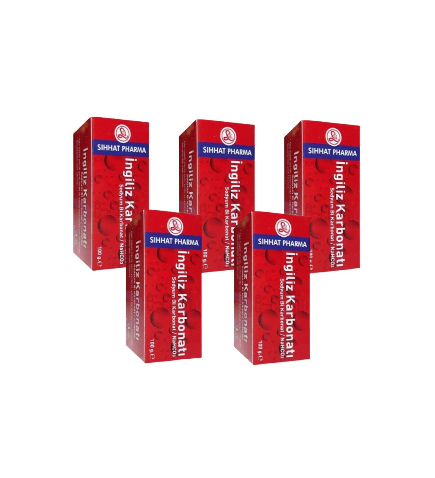 S hhat Pharma English Baking Soda 100 Gr (5 Pieces)