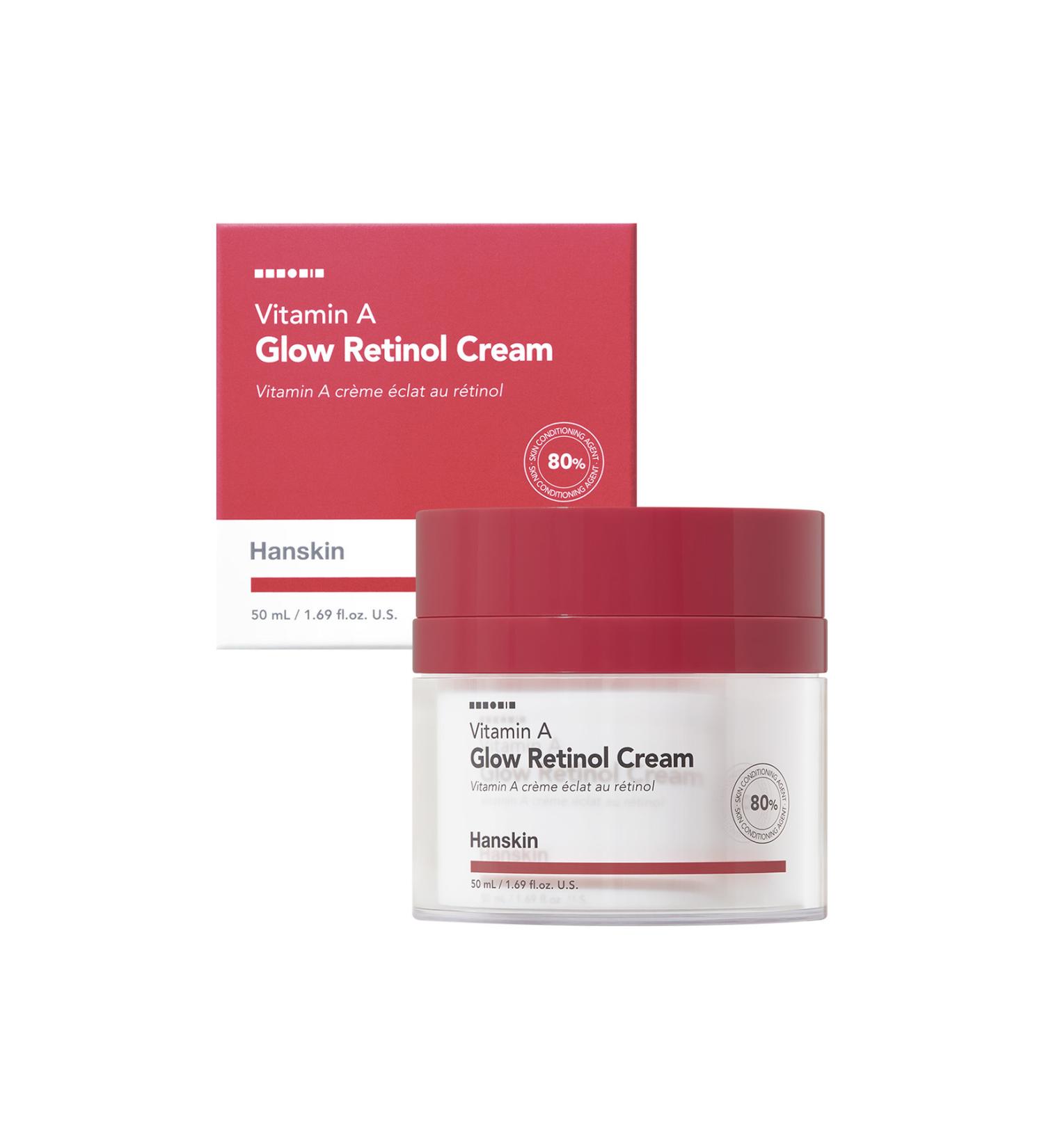 Hanskin Vitamin A Glow Retinol Cream-Anti-Aging-Tone-Brightening-50 Ml - Buy Online on GoSupps.com