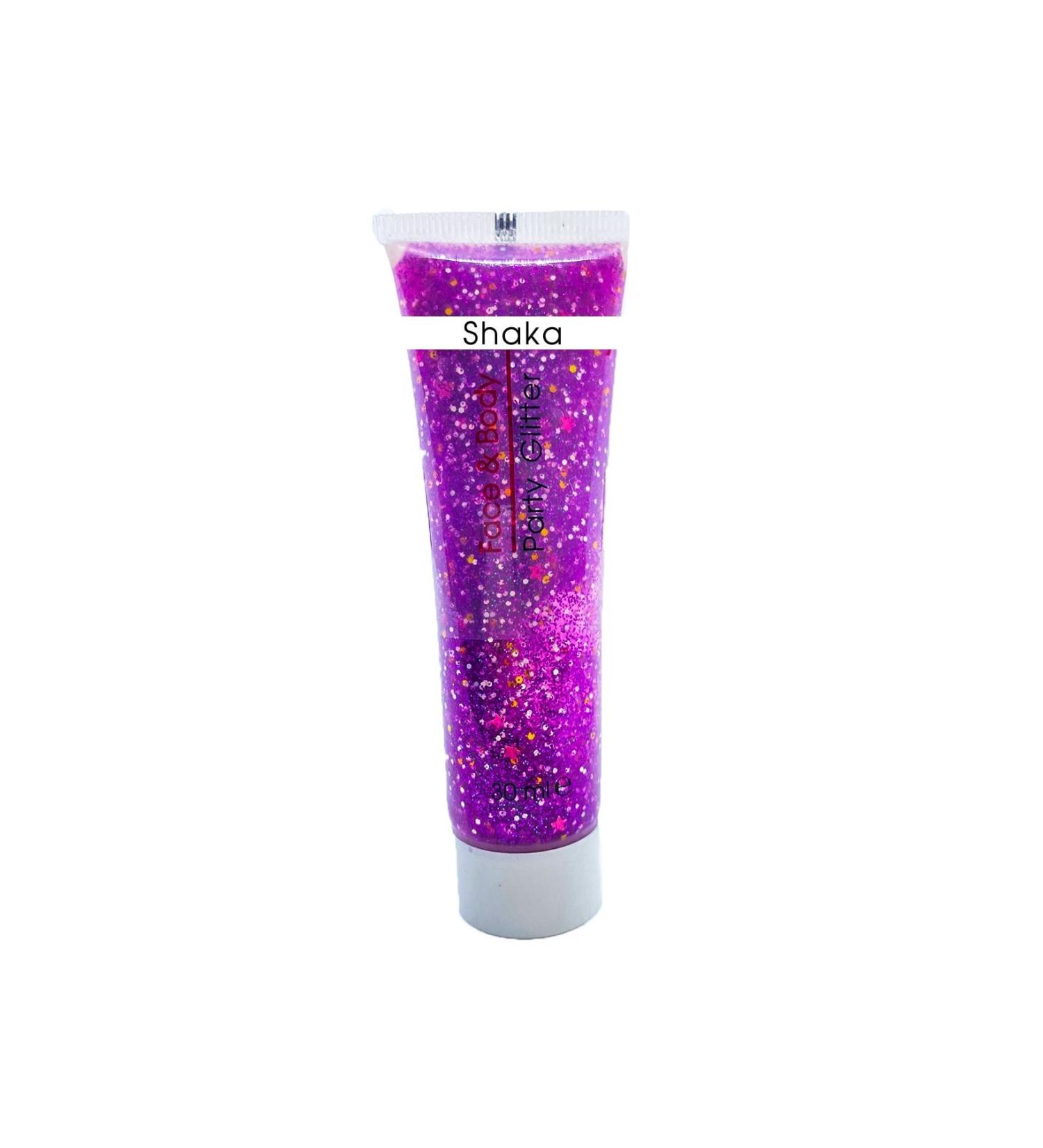 Shaka Purple Colored Glitter Face and Body Glitter Party Glitter 30 Ml