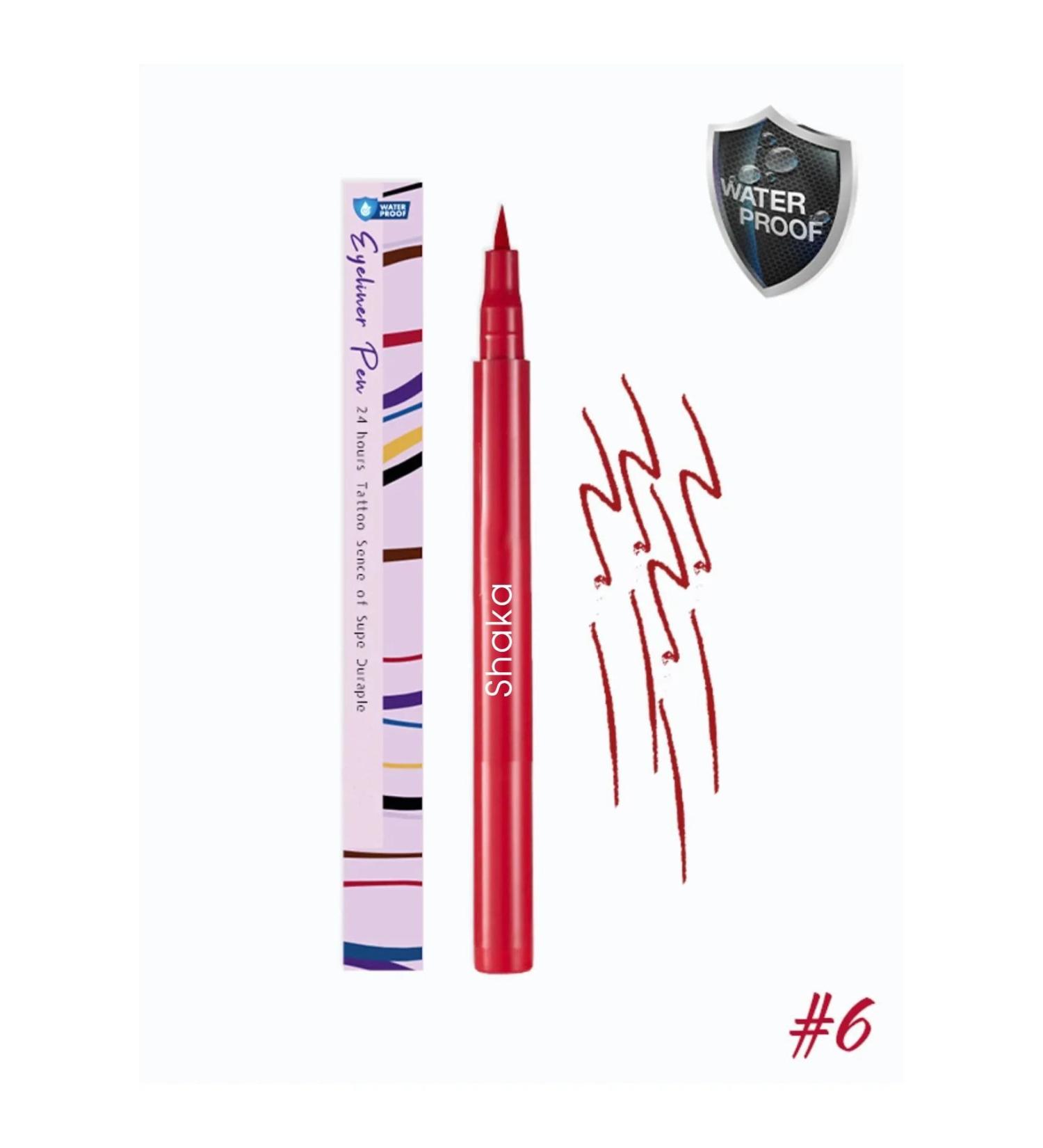 Shaka 06 Waterproof Intense Pigmented Liquid Pencil Eyeliner As-1112