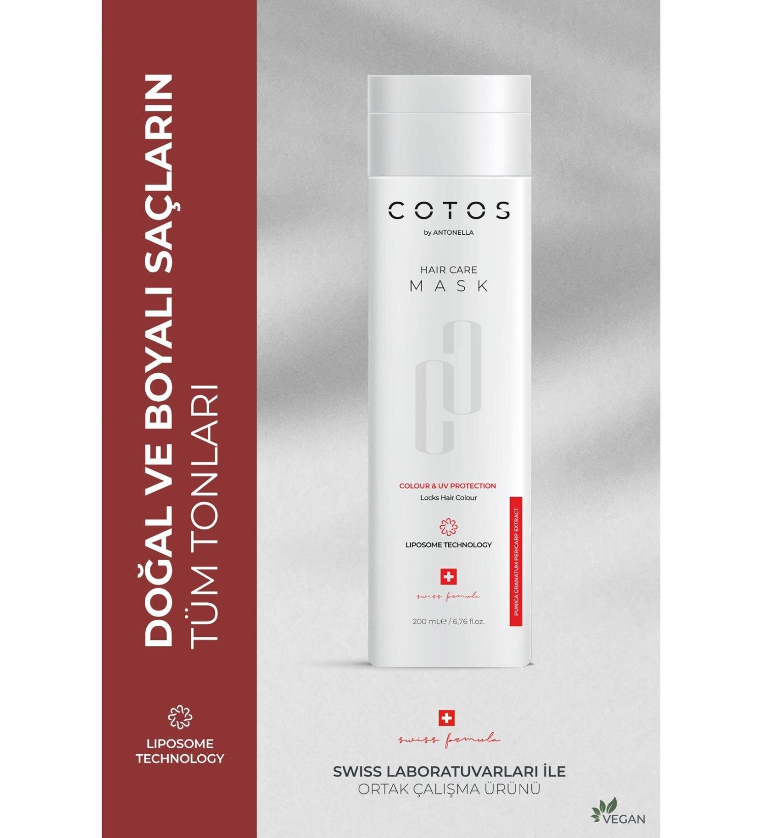 COTOS Colour & Uv Protection Hair Care Mask (COLOR PROTECTOR FOR DYED HAIR - VEGAN)