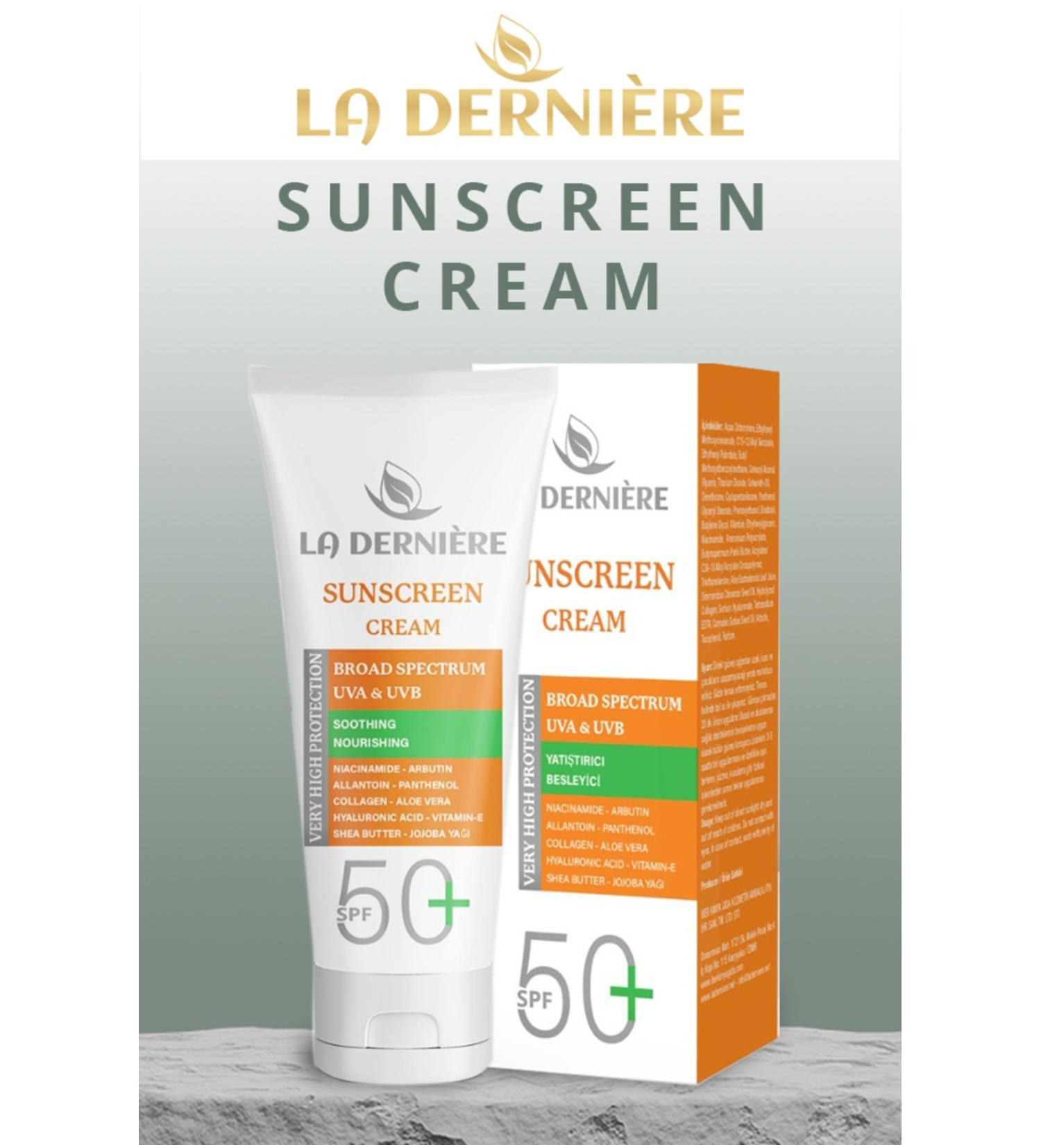 La Derniere High Protection SPF 50 Sun Cream for Sensitive and Dry Skin - Buy Online on GoSupps.com