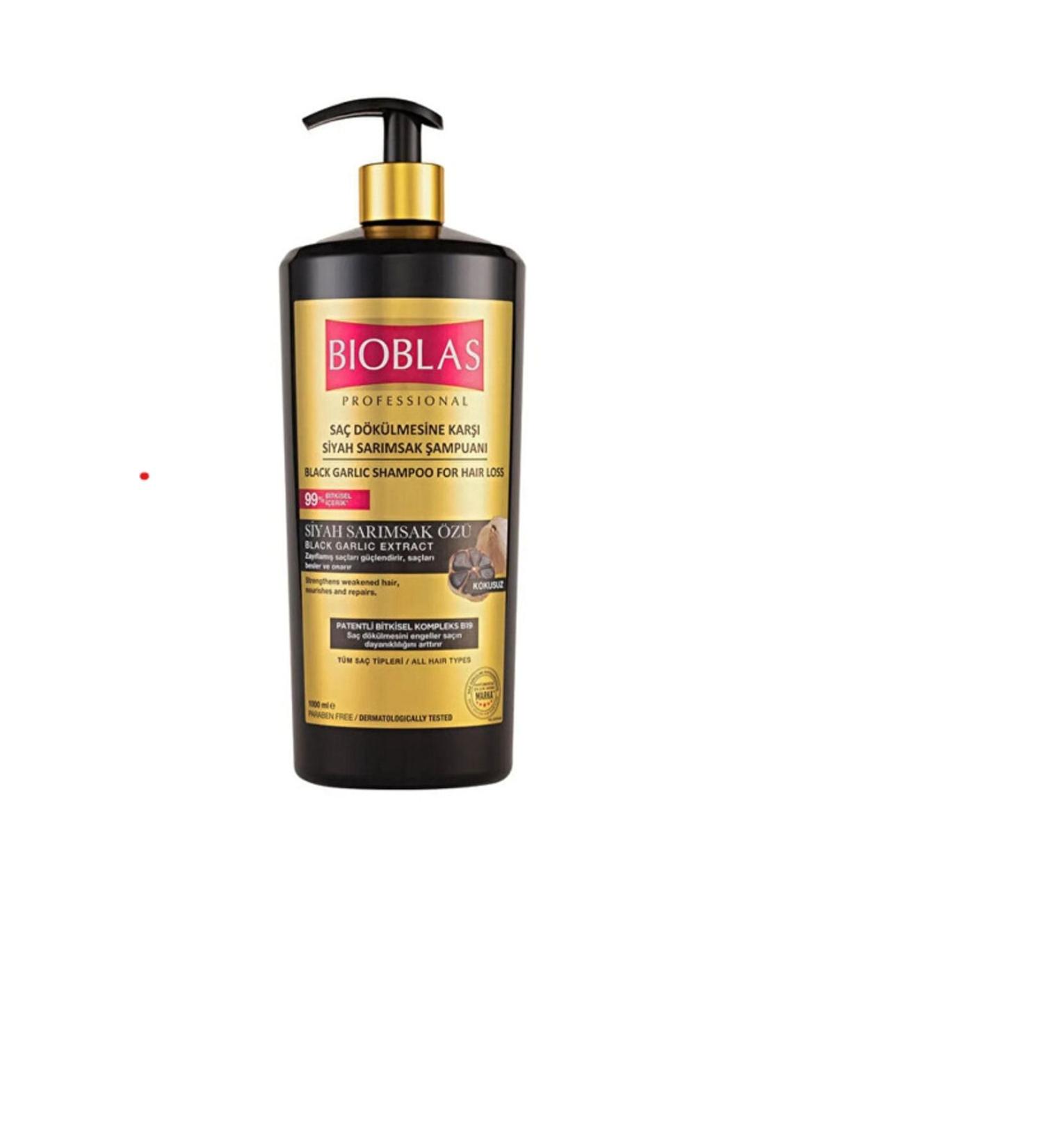 Bioblas Black-Black Garlic Shampoo 1000ml SET.MBA.132