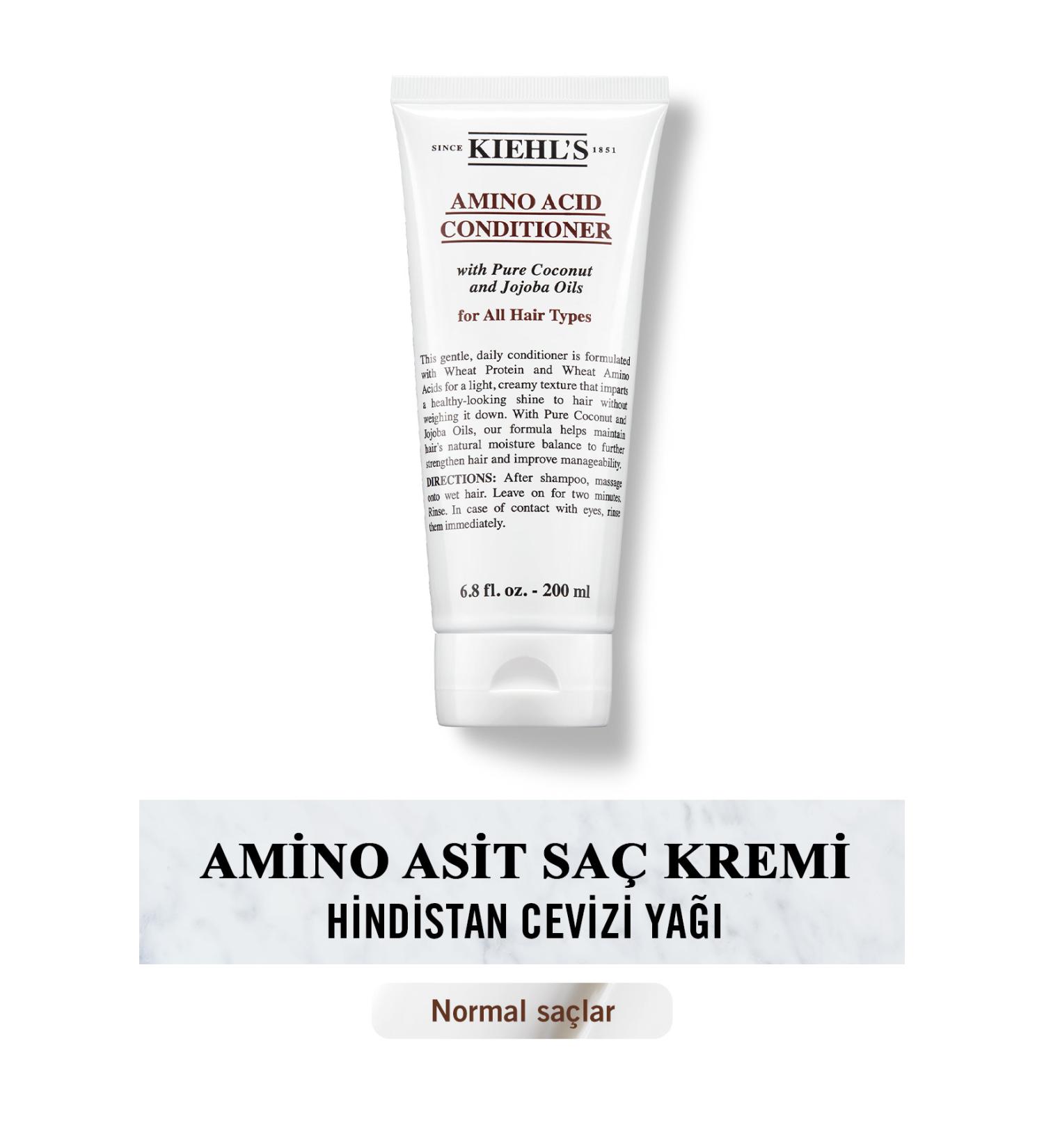 Kiehl's Amino Acid Conditioner with Coconut Oil for Normal Hair 200 ml - Buy Online on GoSupps.com
