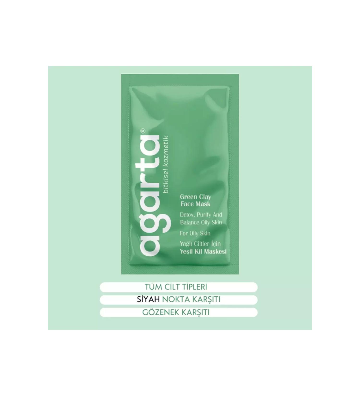 Green Clay Face Mask for Oily Skin 10 Gr