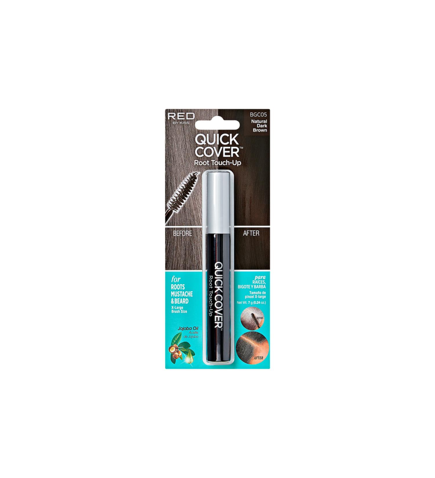 Kiss Quick Cover Instant Cover Hair Mascara for Whites - DARK BROWN -731509502619