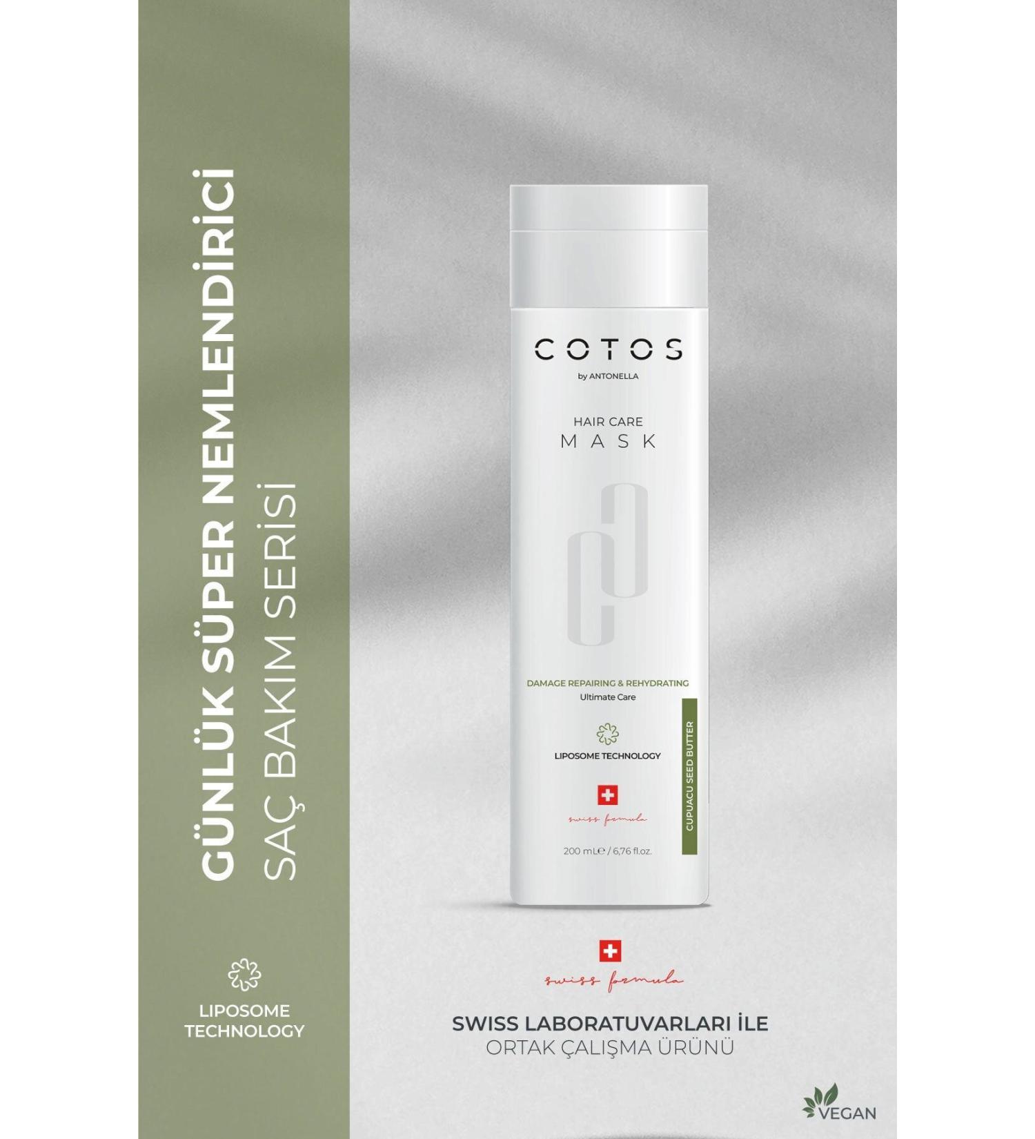 COTOS Damage Repairing & Rehydrating Hair Care Mask (PROCESSED AND EXTREMELY DAMAGED HAIR - VEGAN) - Buy Online on GoSupps.com