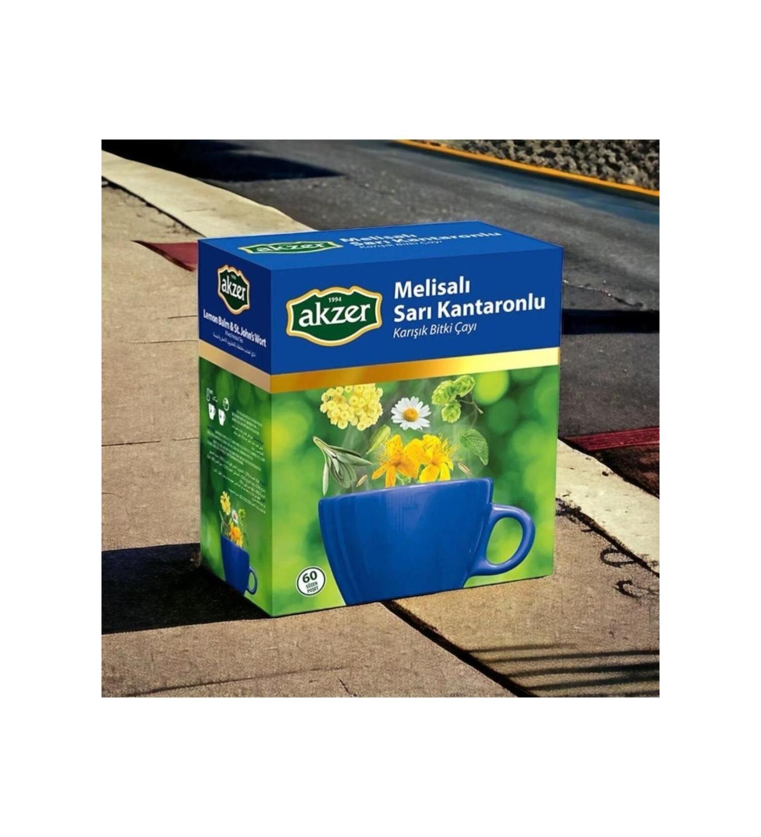 Akzer Lemon Balm Herbal Tea with St. John's Wort