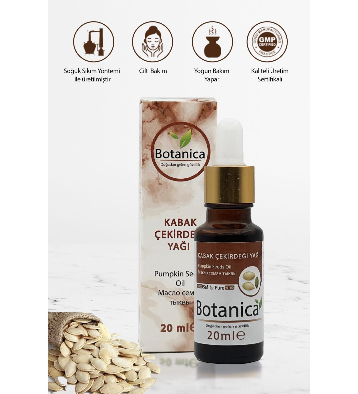 botanica Pumpkin Seed Oil - Cucurbita Pepo - ( Skin and Hair Care ) Pumpkin Seeds Oil 20 Ml