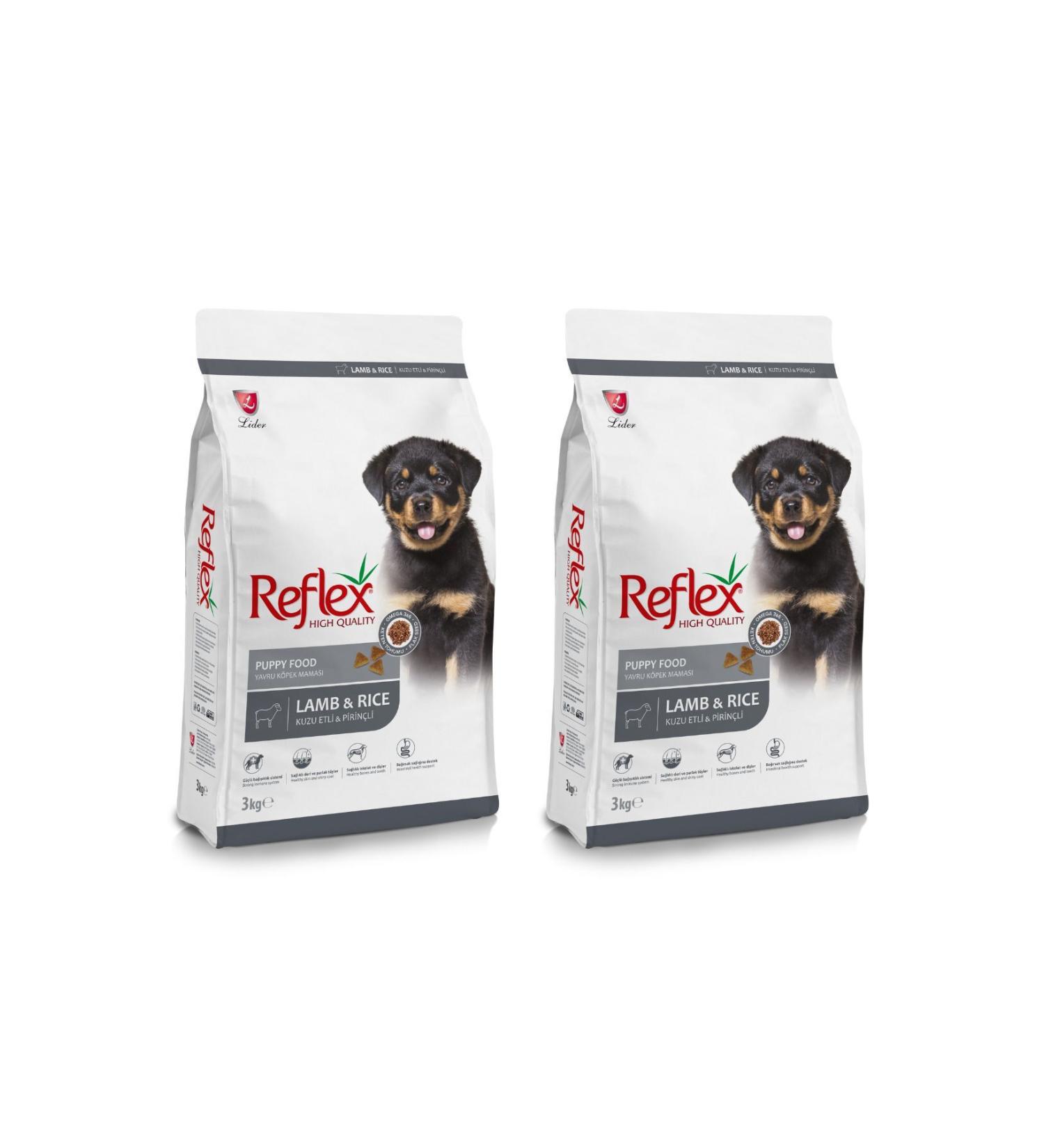 Reflex Lamb and Rice Puppy Food 3 Kg 2 Pieces
