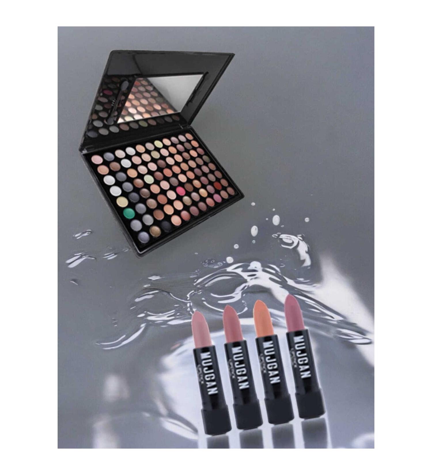 Roesia Rose Cosmetics Roesia 88 Eyeshadow Palette and 3 Pencil Lipsticks - Buy Online on GoSupps.com