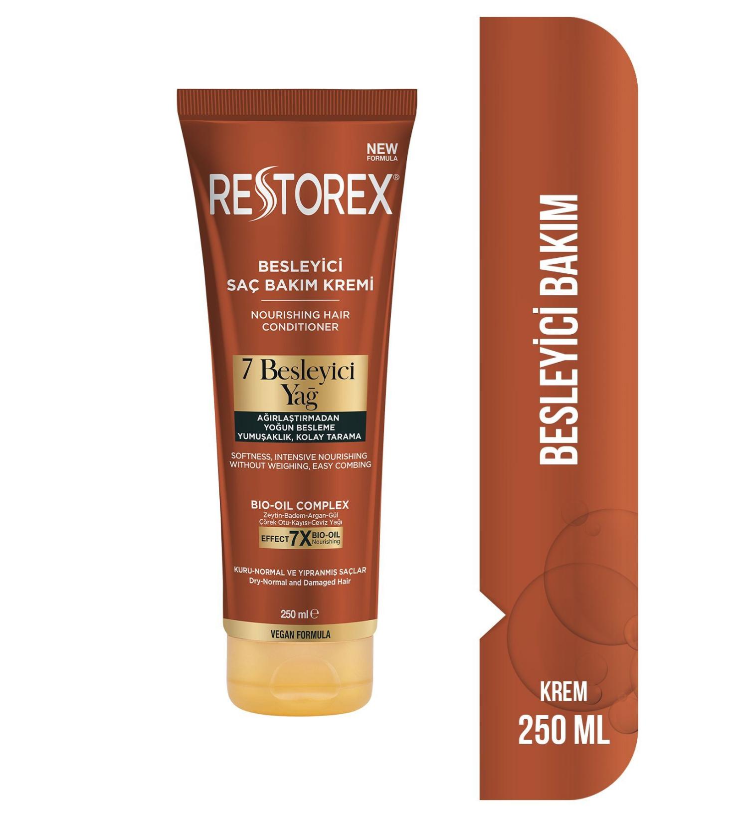 Restorex Nourishing Care Conditioner 250 Ml - 7 Nourishing Oils Dazzling Shine Silky Softness - Buy Online on GoSupps.com