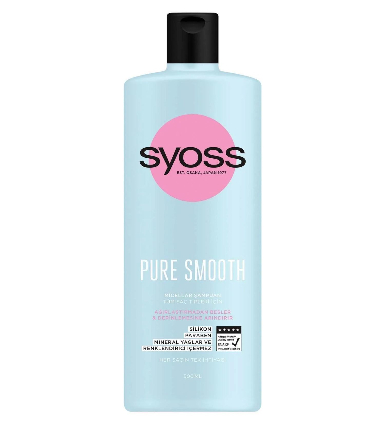 Syoss Pure Micellar Shampoo 500 Ml X 10 PCS