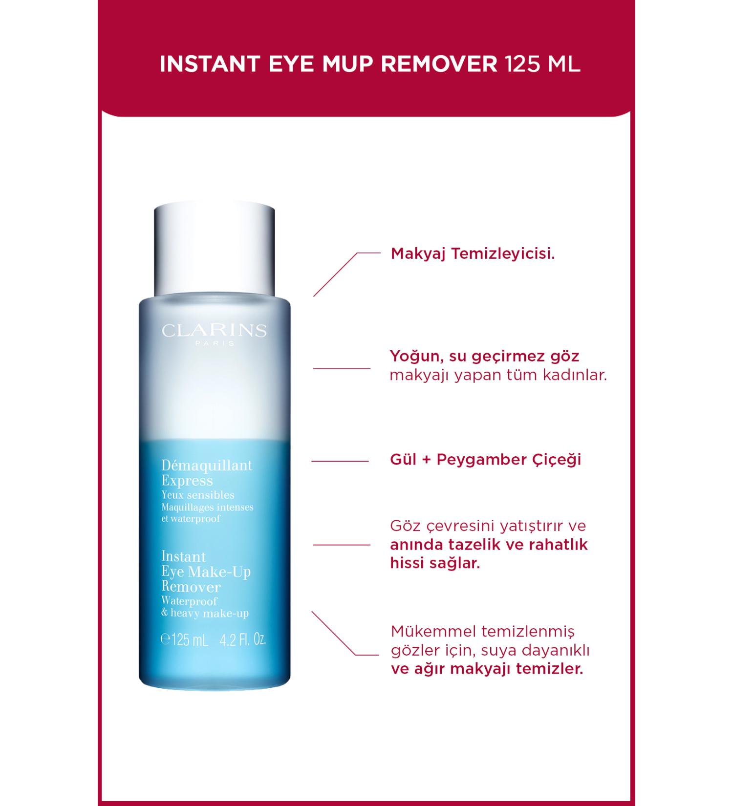Clarins Instant Eye Make-up Remover 125 ml Eye Make-up Remover - Buy Online on GoSupps.com