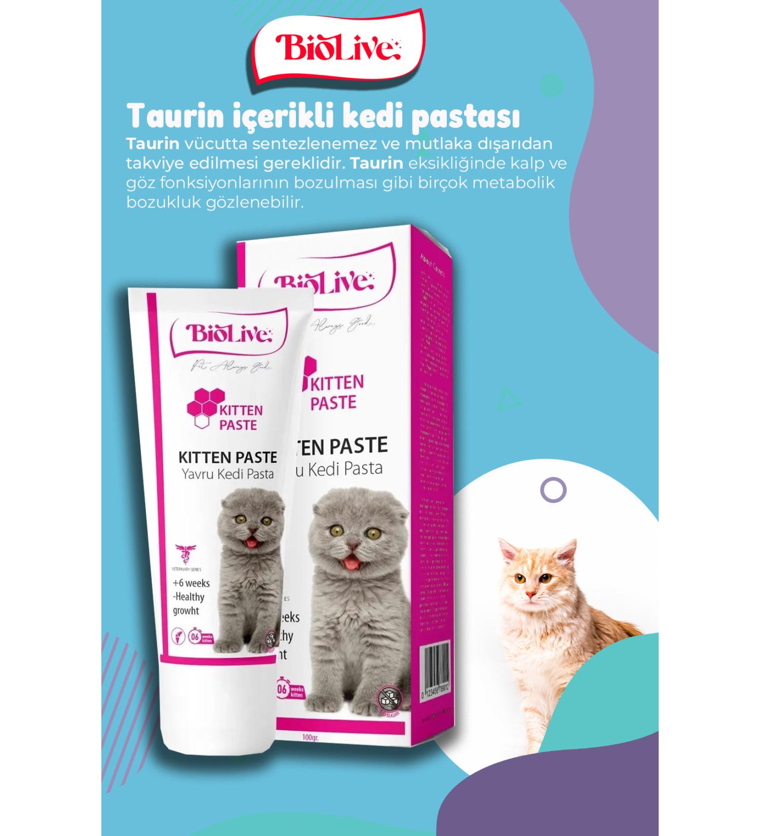 Biolive Malt+multivitamin Paste for Kittens 100gr