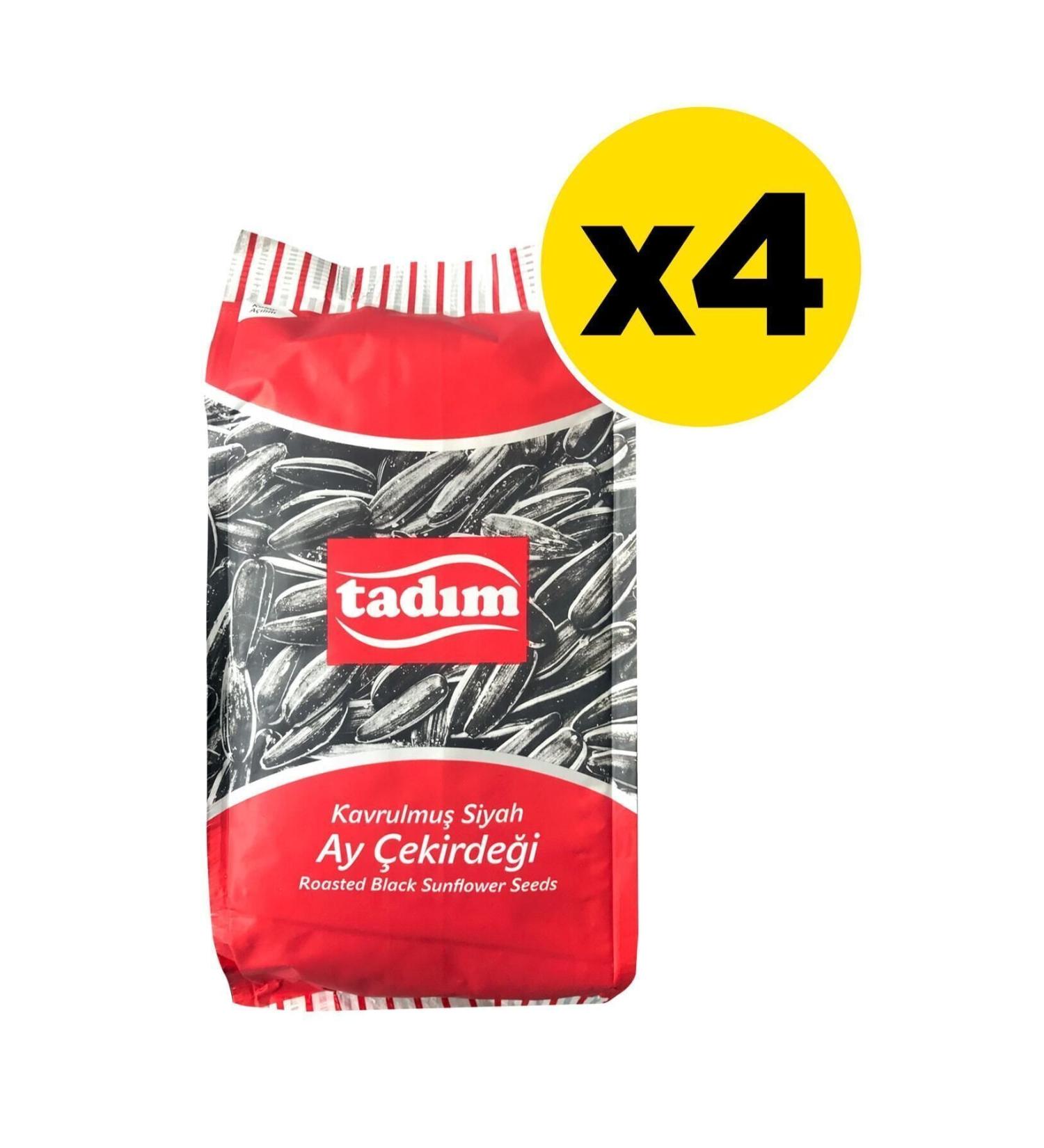 Tad m Sunflower Seeds 180 Gr Roasted Black X 4 Pieces