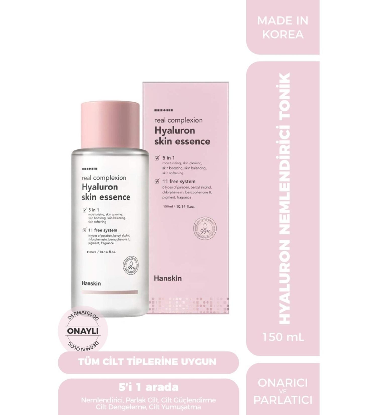 Hanskin Hyalorun Skin Essence - Hyaluronic Acid Moisturizing Toner (For All Skin Types) 150ml - Buy Online on GoSupps.com