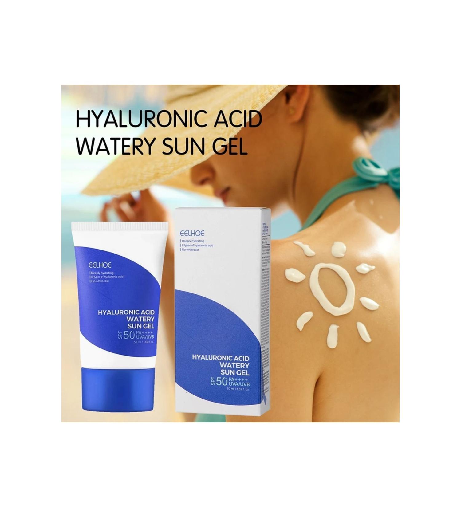 EELHOE Hyaluronic Acid Moisturizing Ultraviolet Rays Resistant Sunscreen Gel 50 ml - Buy Online on GoSupps.com
