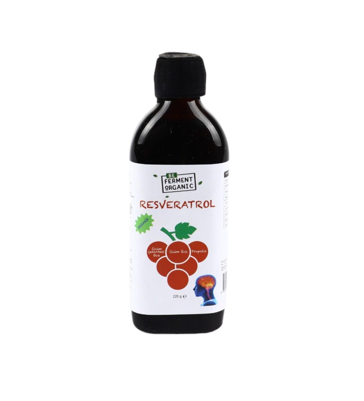 BEORGANIC Organic Resveratrol Syrup (Grape Seed Extract and Propolis) 220 G - Buy Online on GoSupps.com