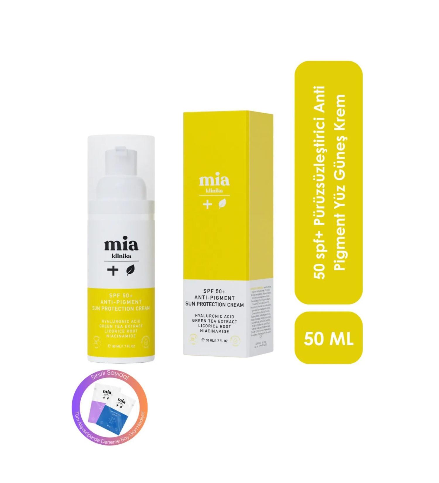 mia clinica 50 spf+ smoothing face sunscreen to help reduce the appearance of fine lines - Buy Online on GoSupps.com