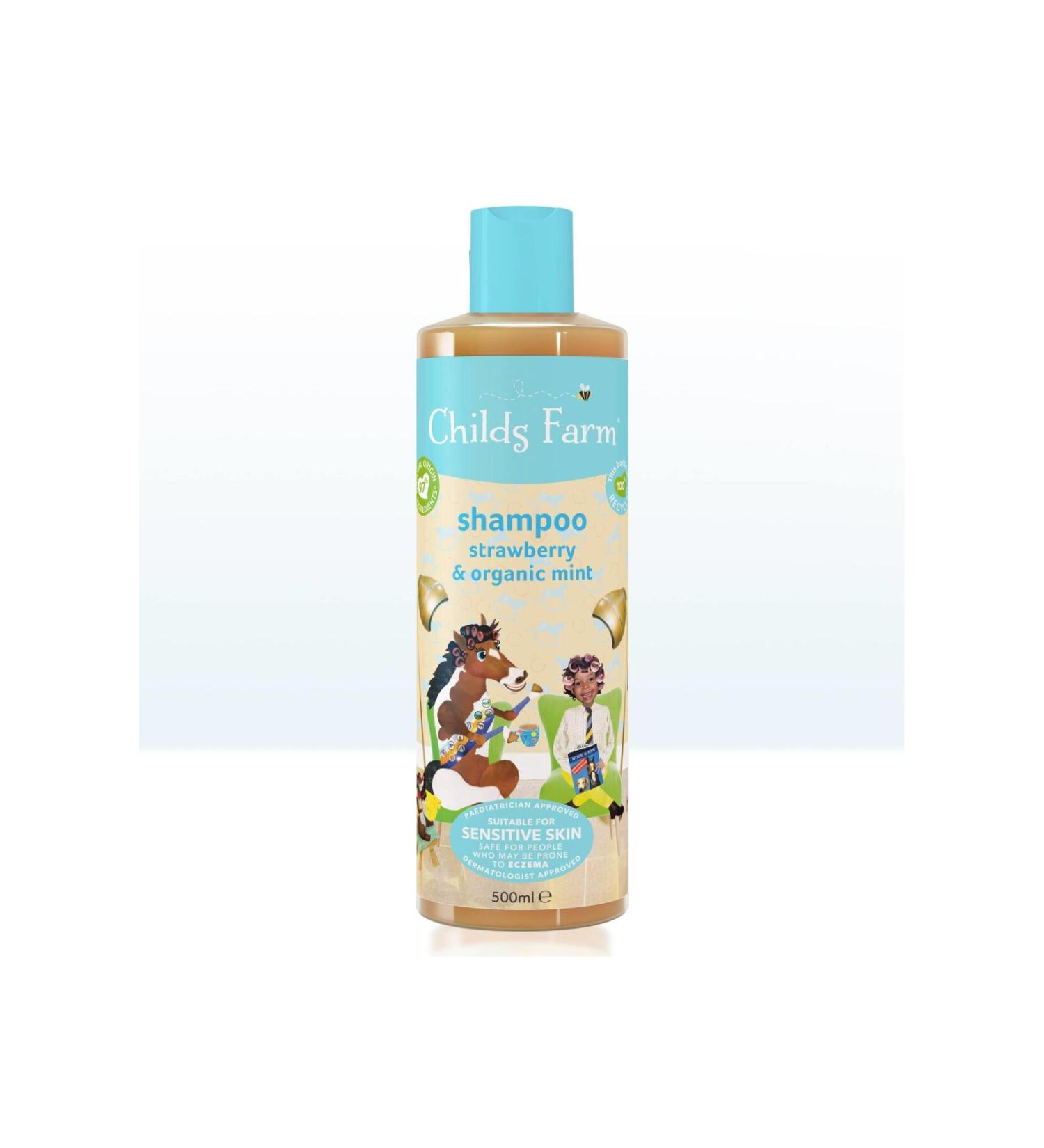 Childs Farm Strawberry and Organic Mint Children's Shampoo 500ml - Buy Online on GoSupps.com