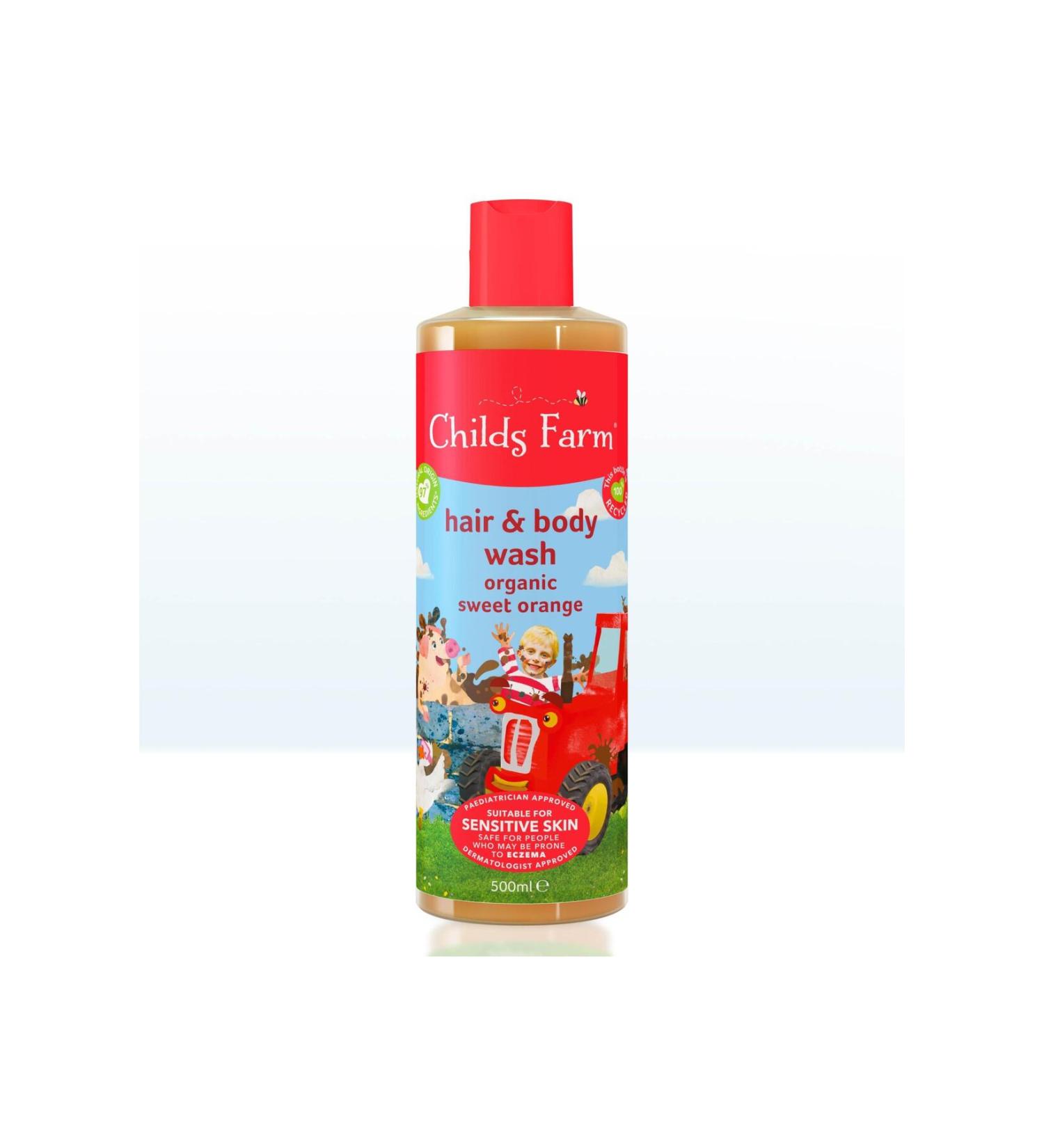 Childs Farm Organic Sweet Orange Children's Hair and Body Shampoo 500ml - Buy Online on GoSupps.com