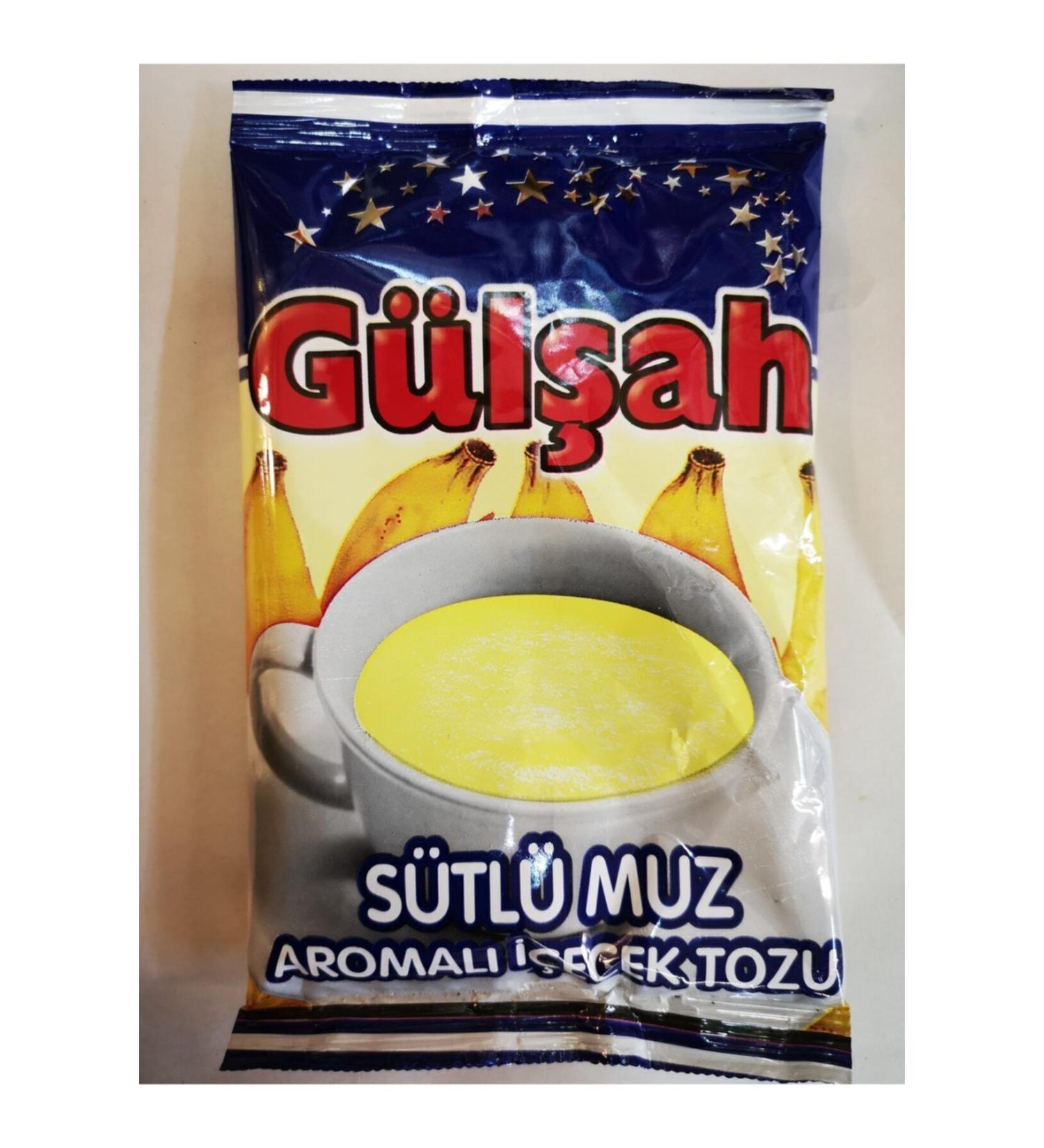 Gulsah Milk Banana Flavored Drink Powder 250 gr X 3 Pieces