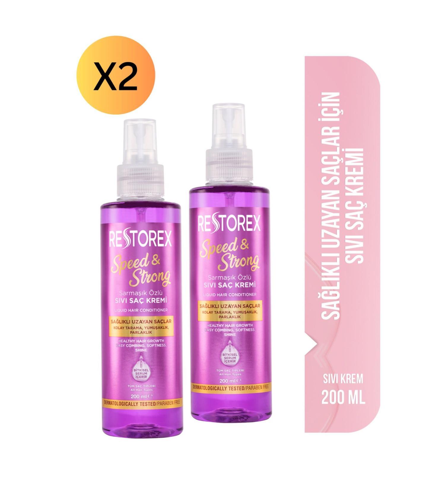 Restorex Ivy Essence-Repairing-Healthy Growth Effective Liquid Hair Conditioner Blow Dry Water 200 Ml X 2 Pieces - Buy Online on GoSupps.com
