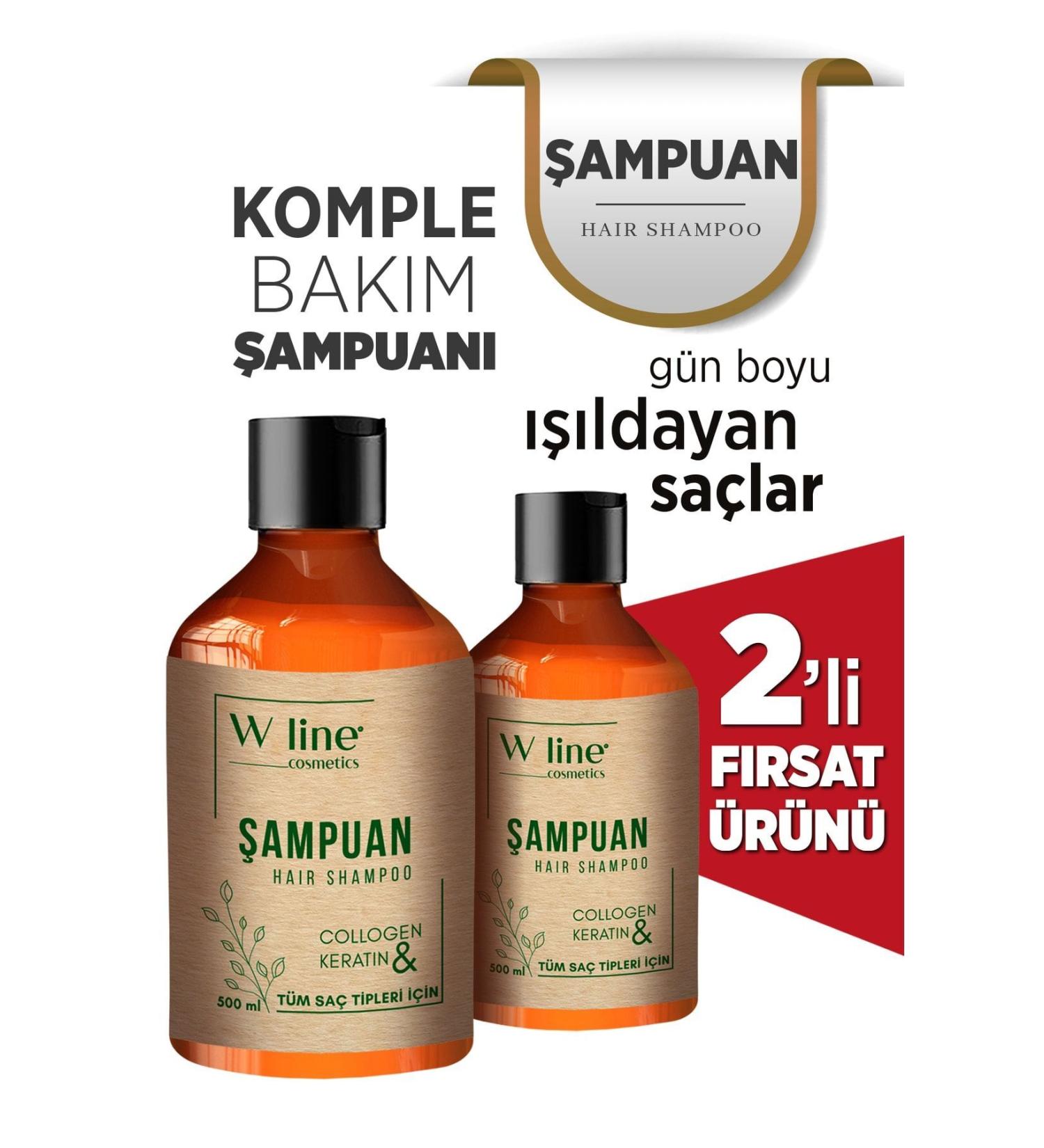 wline Anti Hair Loss Care Shampoo Collagen-Bioton-Keratin And Vitamin E - Buy Online on GoSupps.com