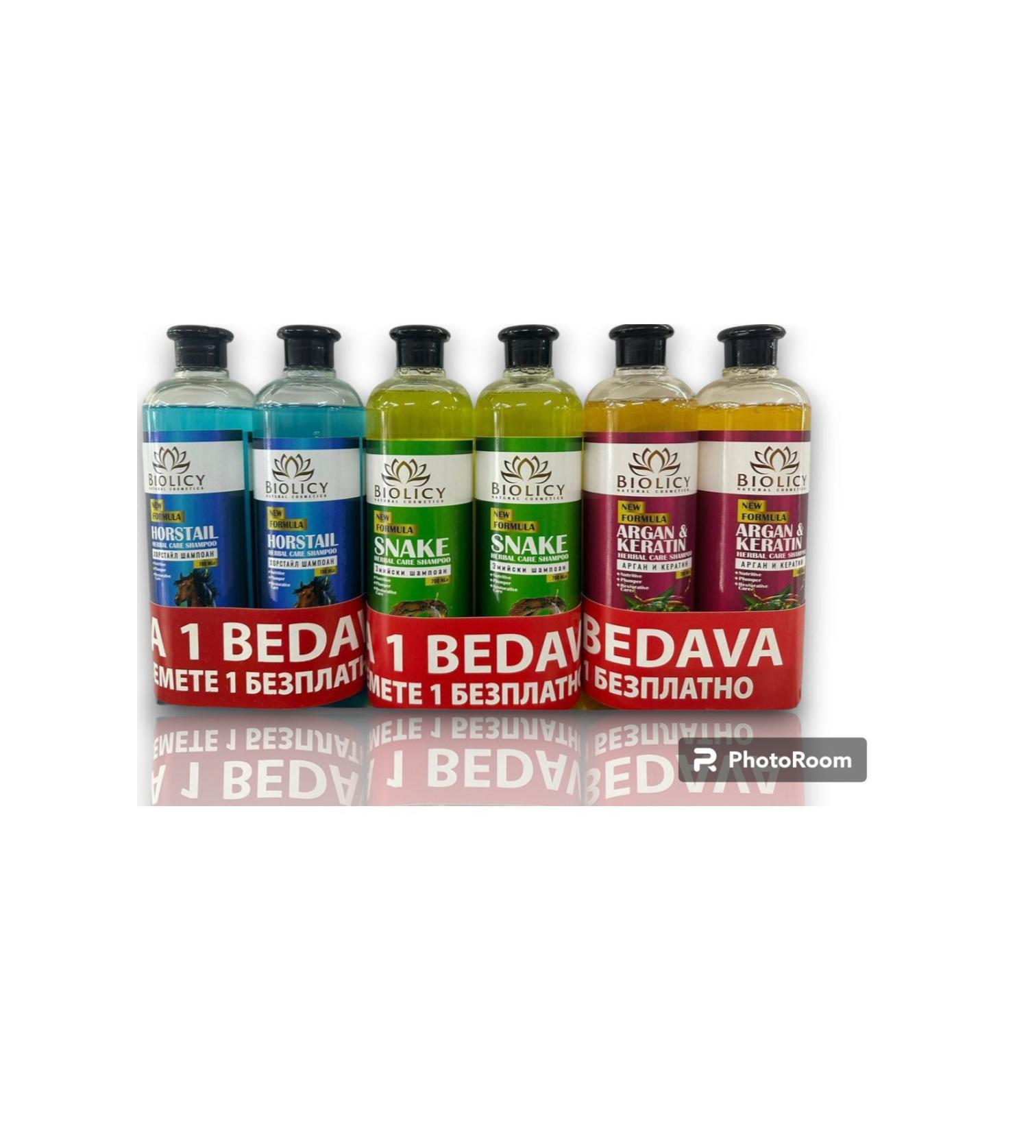 biolicy Snake Herbal Care Shampoo 1 + 1 * 700 Ml