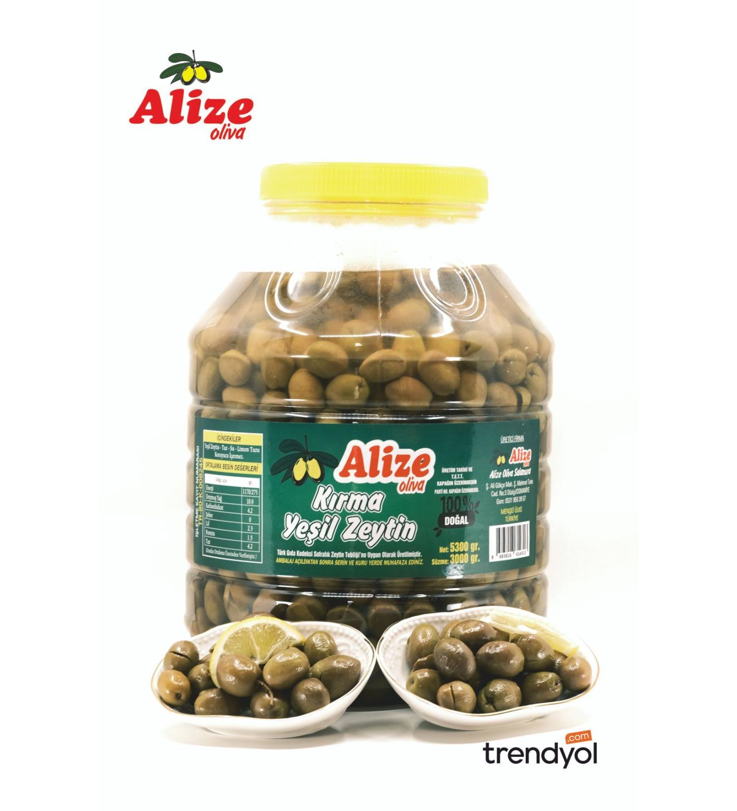 ALIZE OLIVA 5 Kg Green Cracked Olives