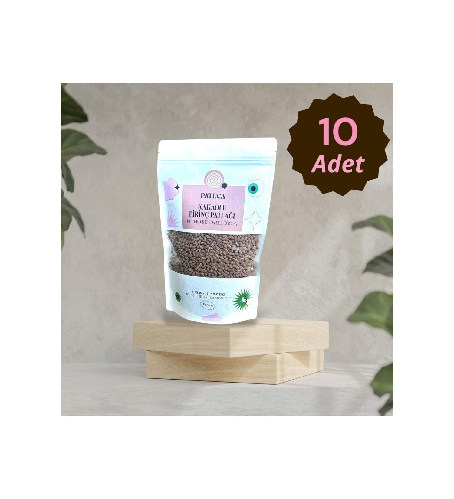 pateca Sugar-free Cocoa Rice Crisps 230gr X 10