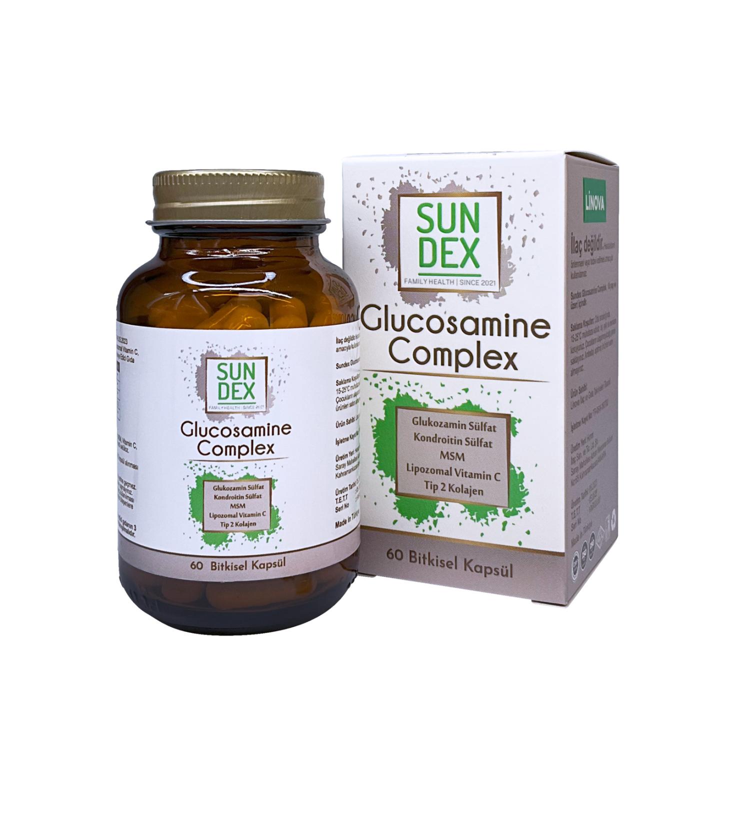 Sun Dex Family Health Since 2021 Glucosamine Complex 60 Herbal Capsules