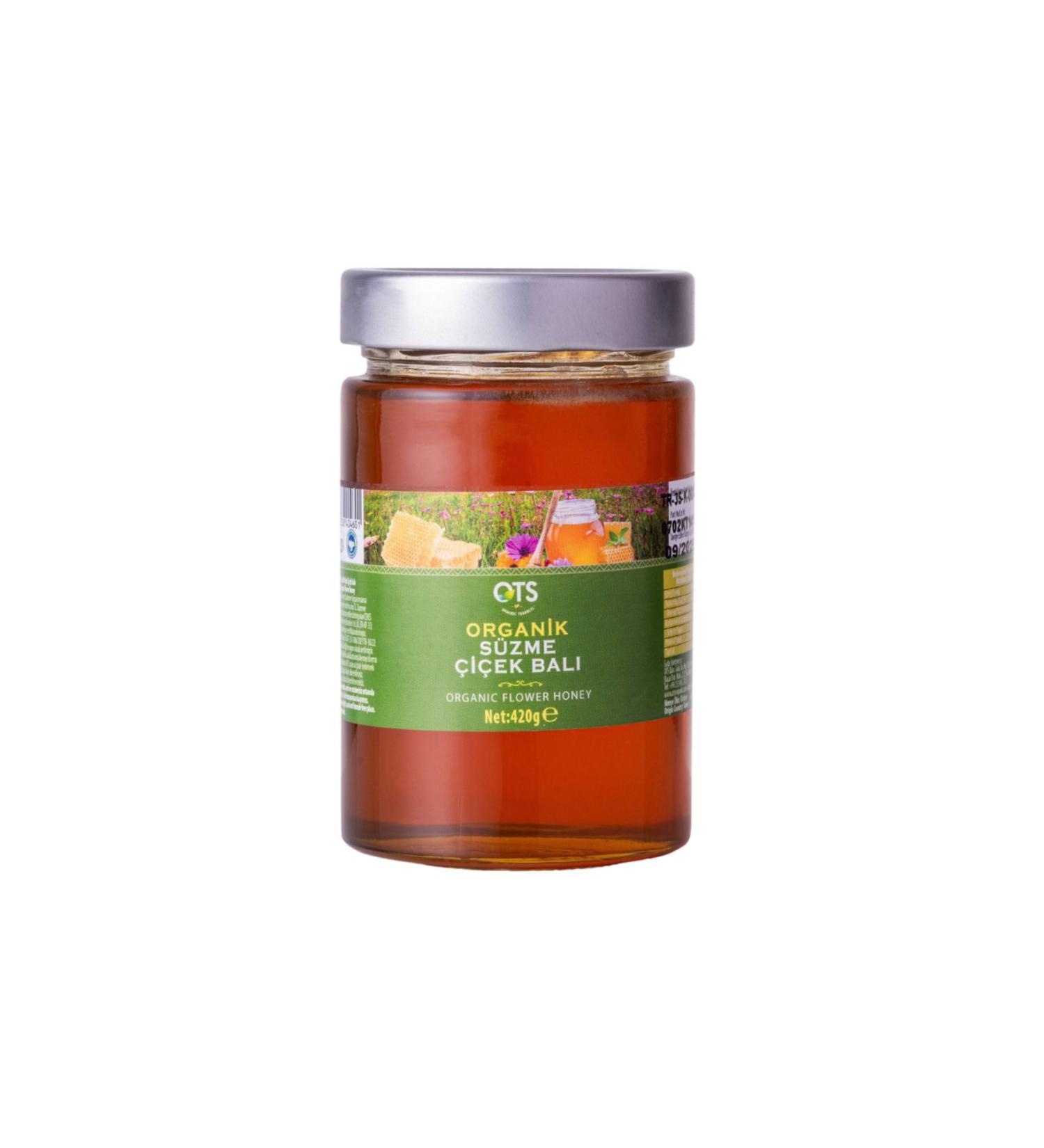 OTS Organic Flower Honey 390 gr - Buy Online on GoSupps.com