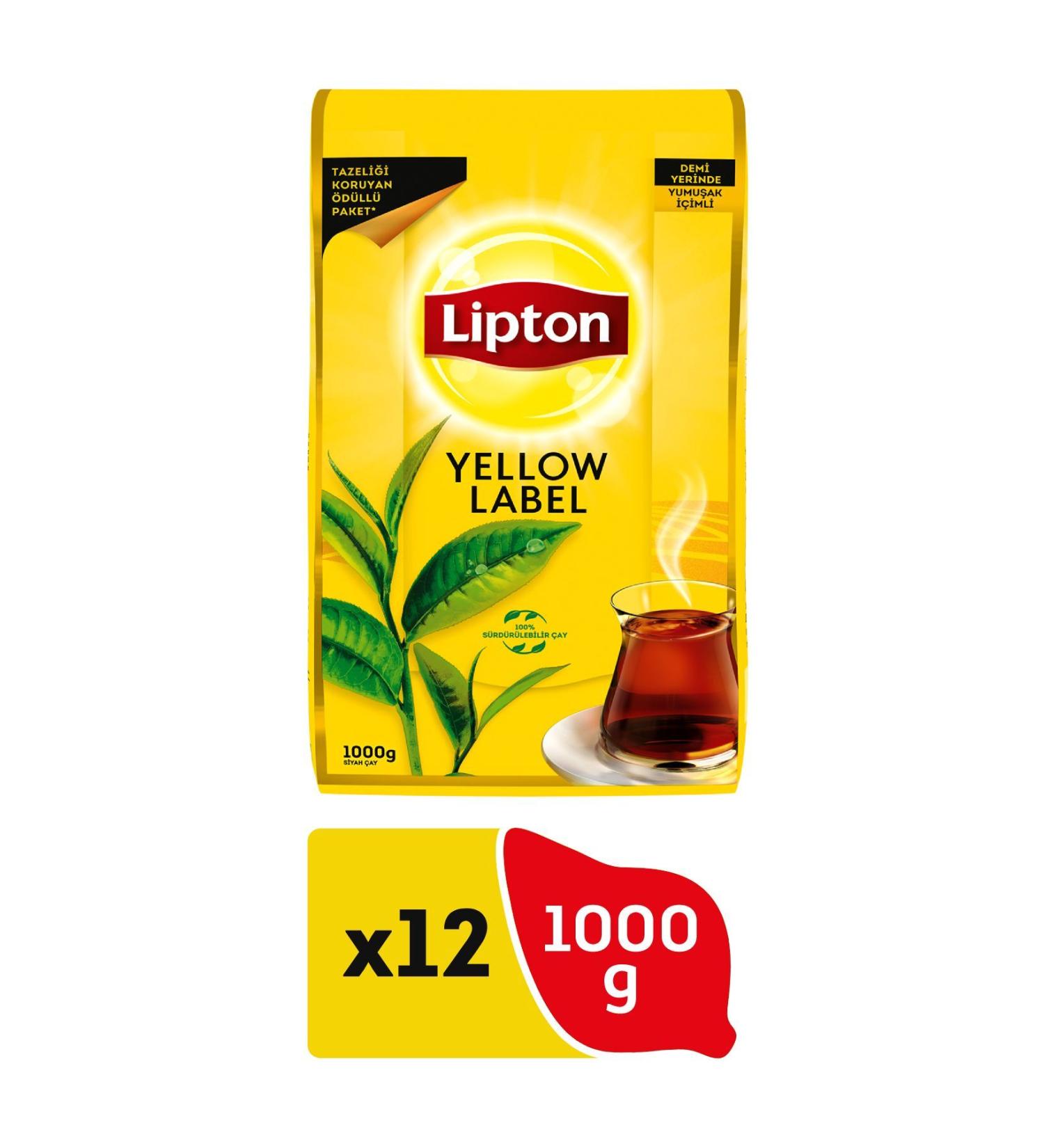 Lipton 12-pack Lipton Yellow Label Tea 1000 Gr. - Buy Online on GoSupps.com
