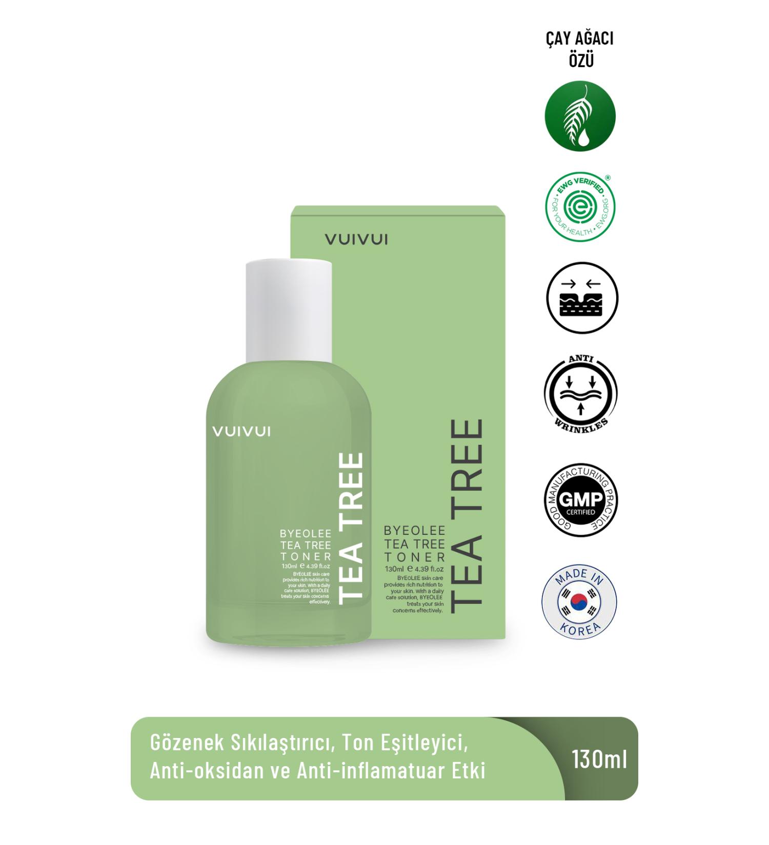 byeolee Tea Tree Essence Korean Toner Pore Tightener Anti-Acne Oil Balancer Purifier 130ml - Buy Online on GoSupps.com