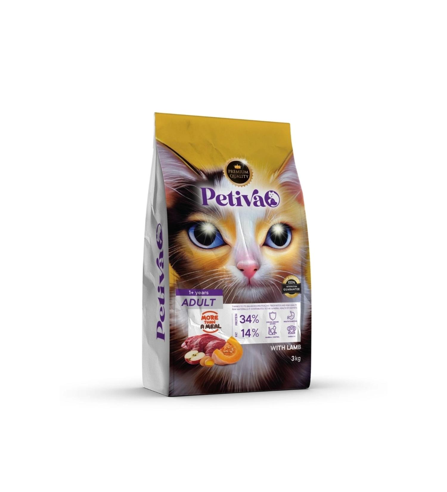 Petiva Adult Lamb Cat Food 3 kg
