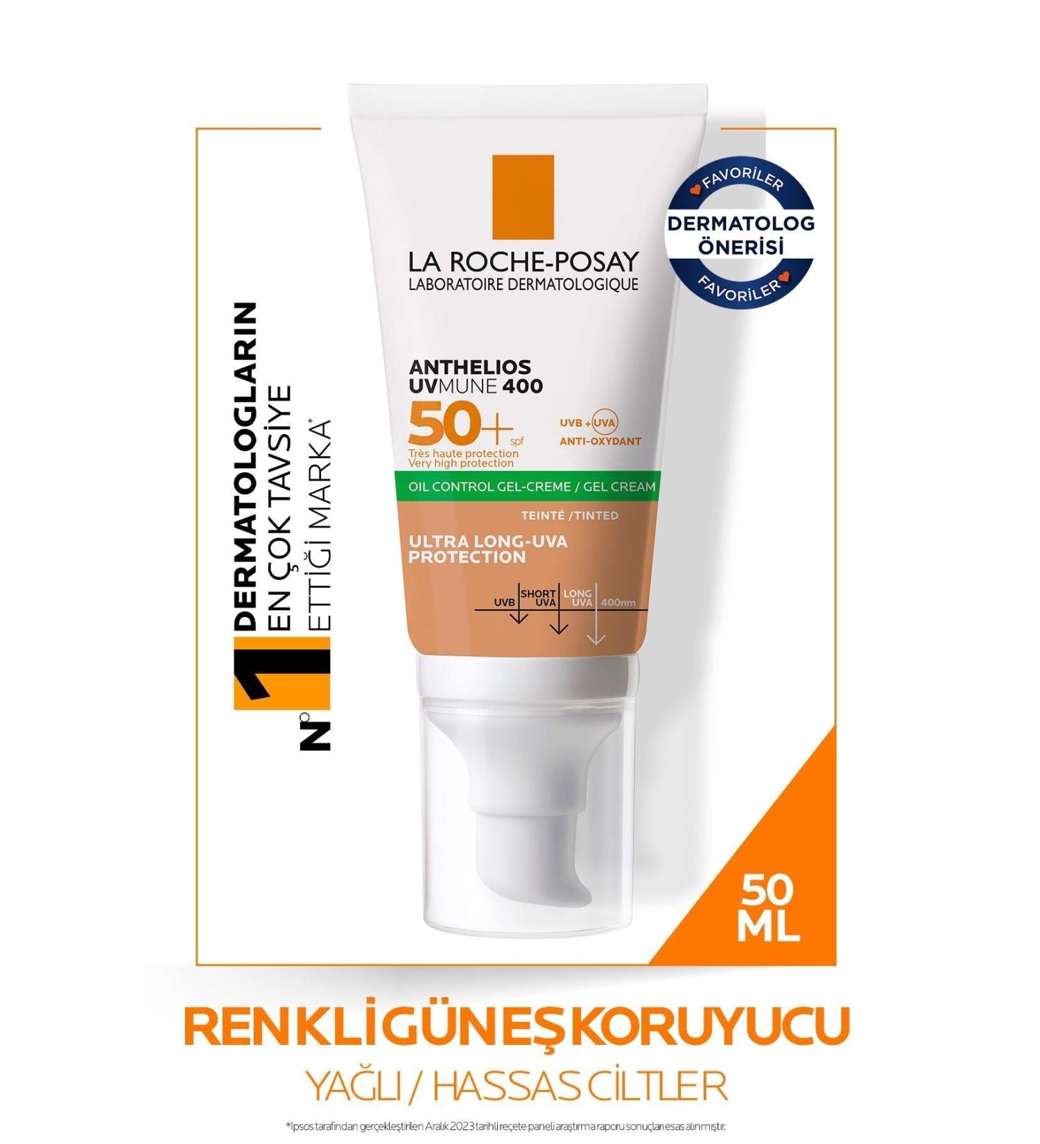 La Roche Posay Anthelios XL SPF50 Dry Touch Fragrance-Free Broad Spectrum Tinted Face Sunscreen 50ml