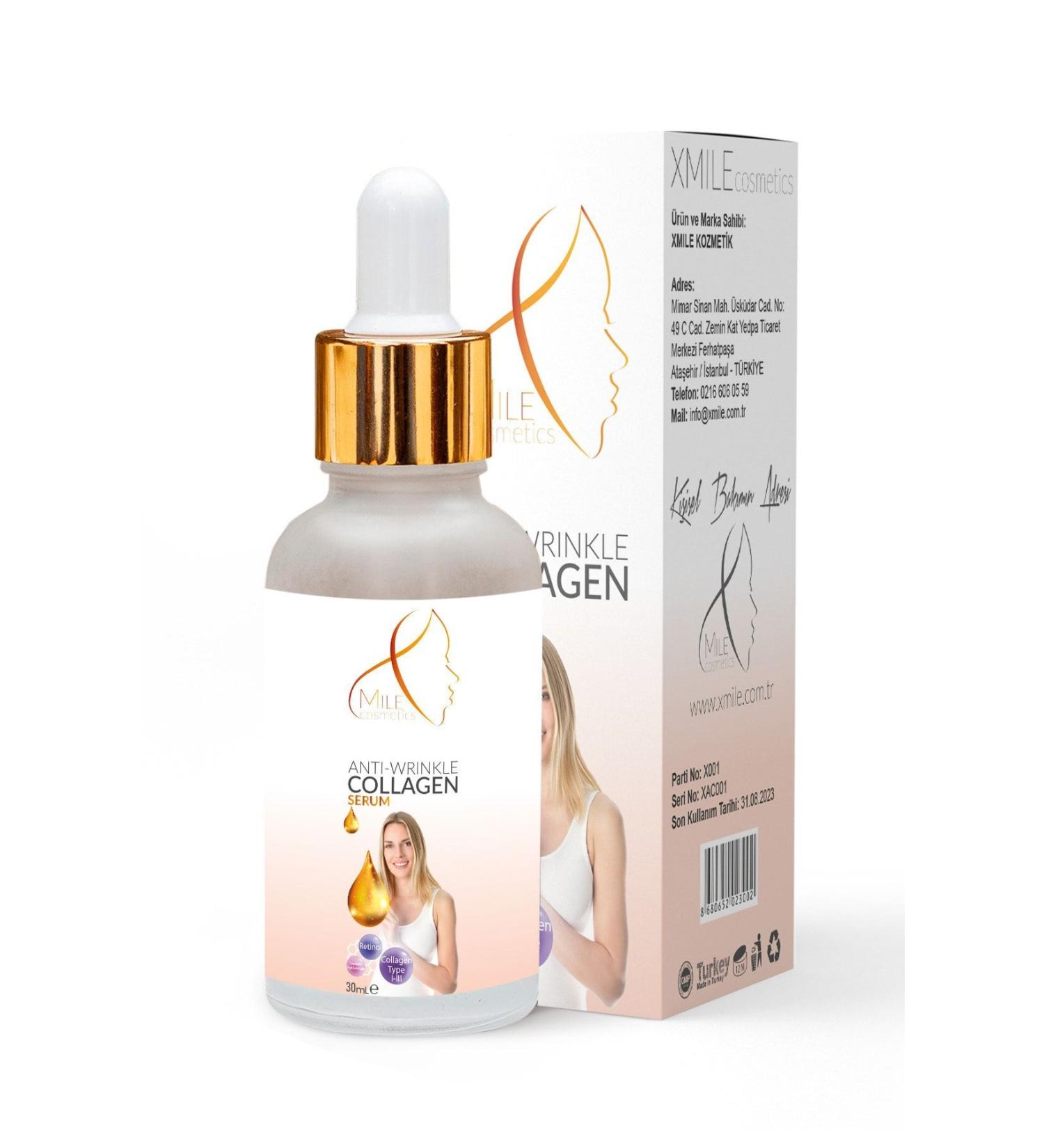 Xmile Anti-Wrinkle Serum - Anti-Wrinkle and Skin Rejuvenation Collagen Serum - 30 Ml
